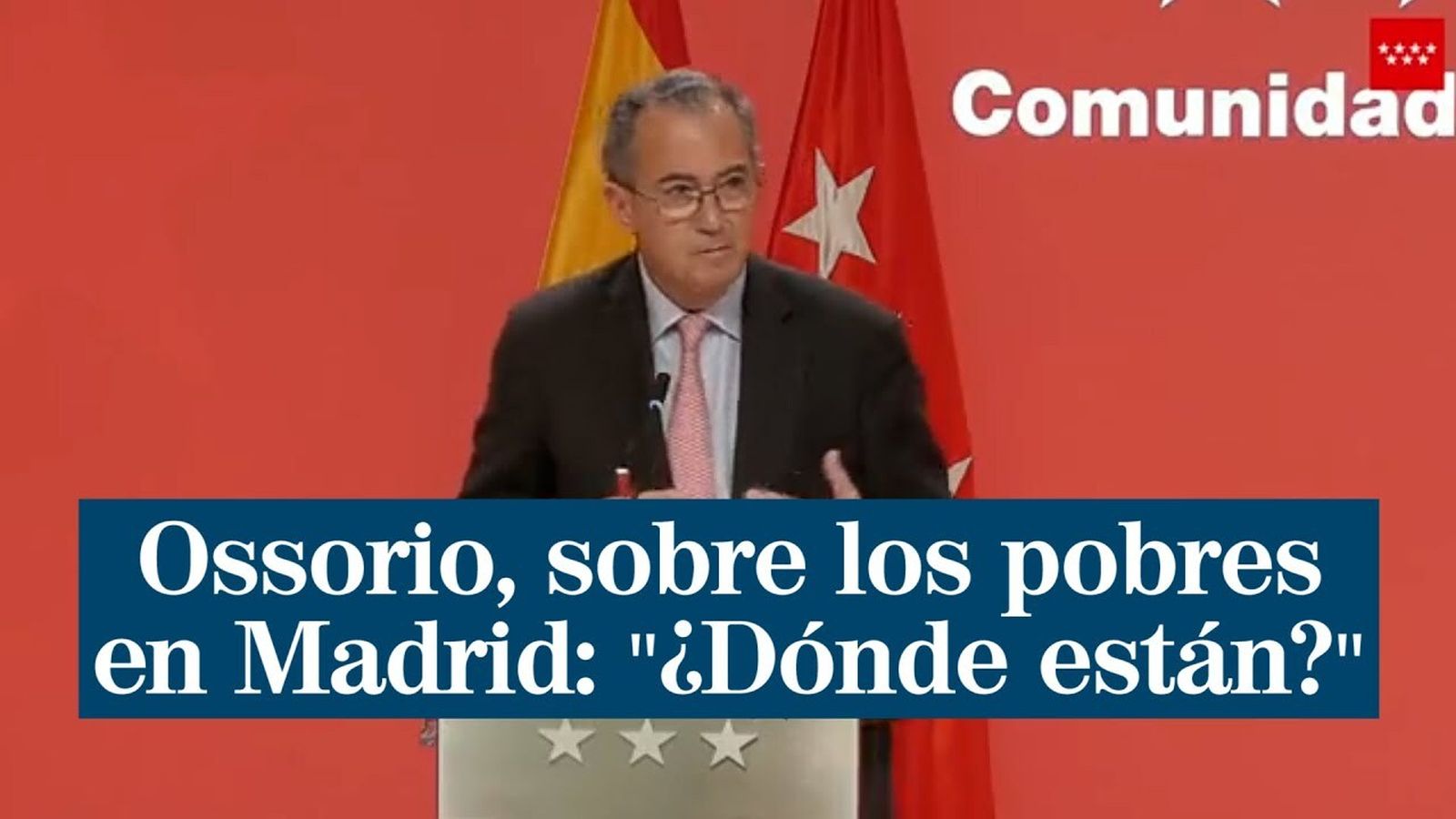 Vídeo de la comparecencia de Enrique Ossorio