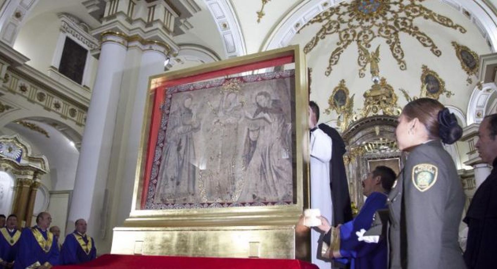 Ritos frente a la Virgen de Chiquinquirá