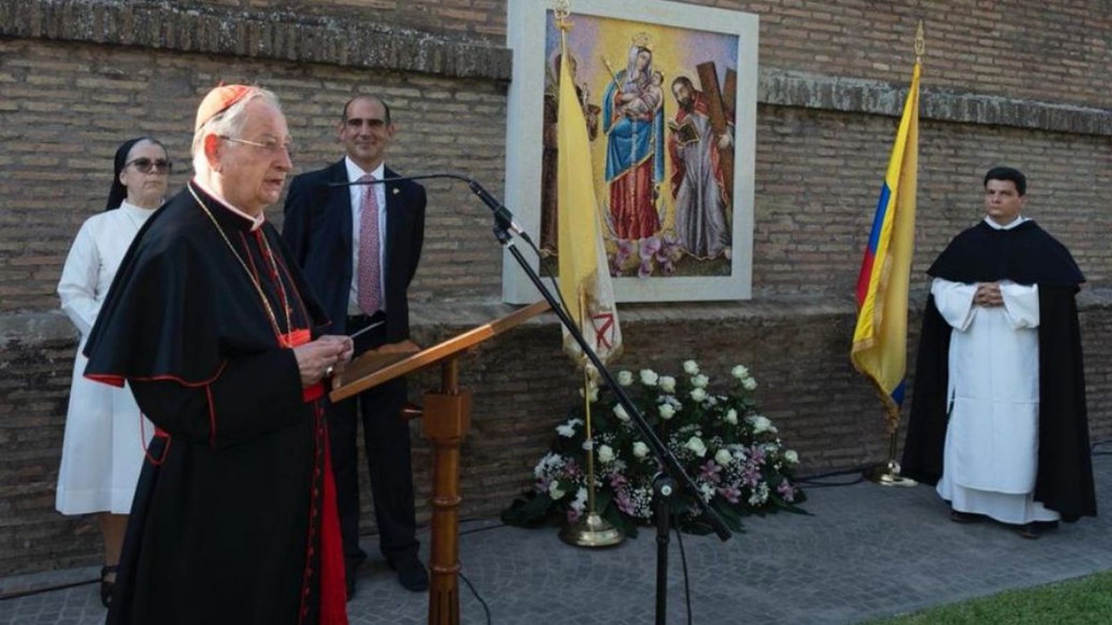 La Virgen de Chiquinquirá, entronizada en los Jardines Vaticanos