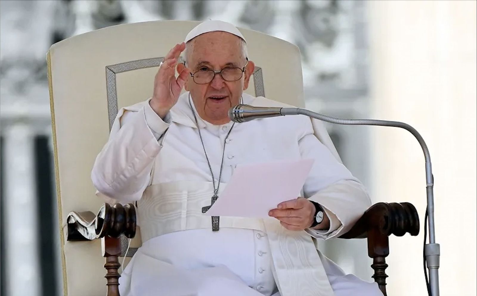 Francisco, en una audiencia