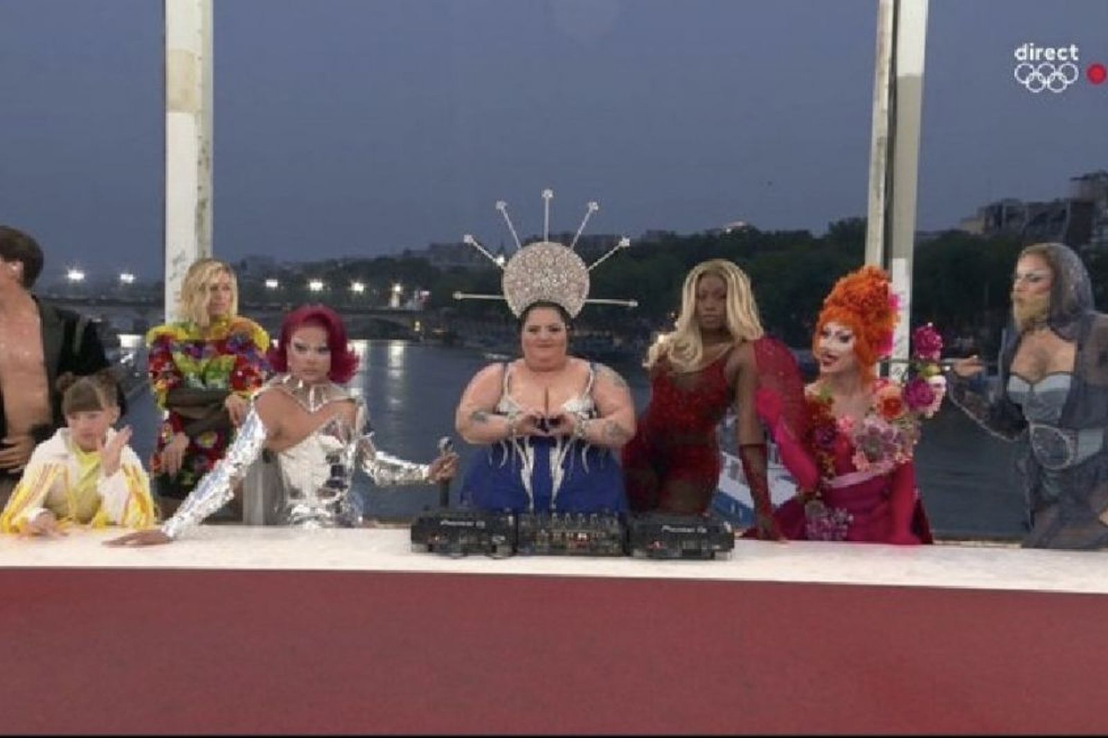 Parodia de La Última Cena, en la ceremonia inaugural