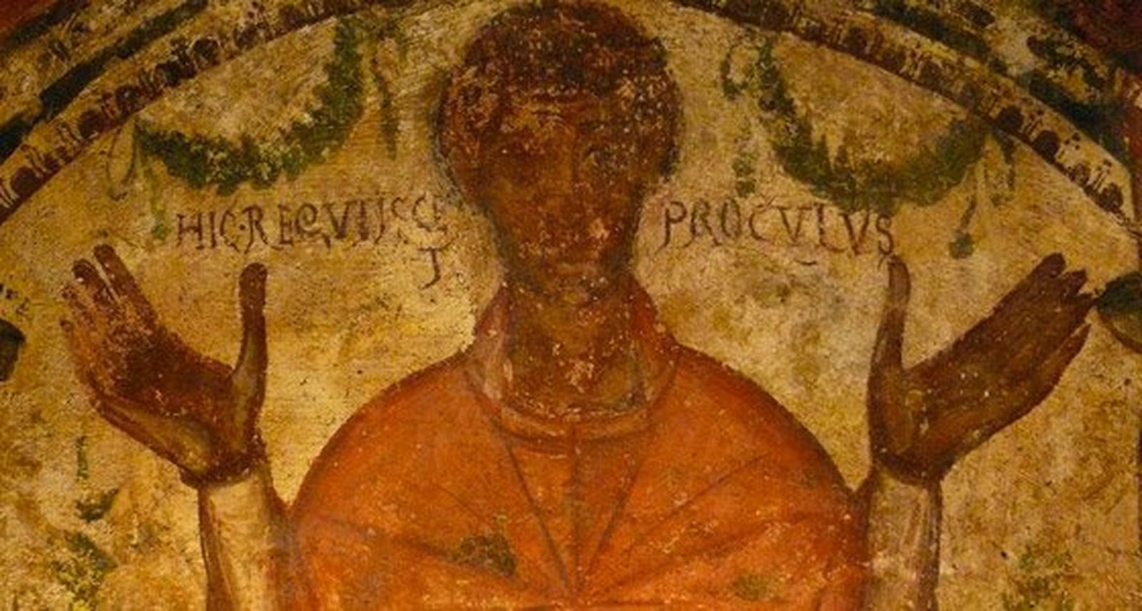 Fresco de las catacumbas de Nápoles