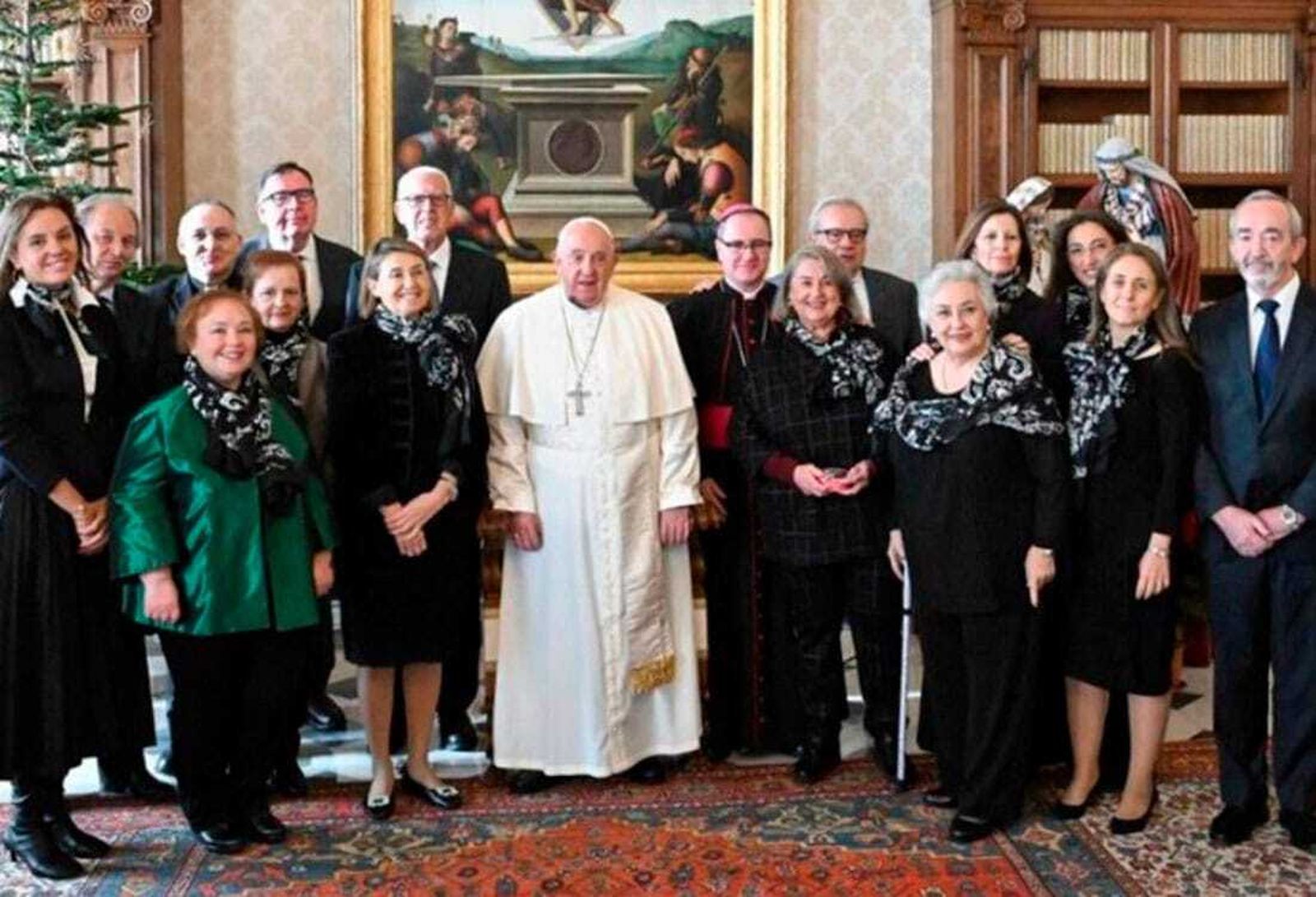 El papa Francisco recibe a una delegación de Manos Unidas