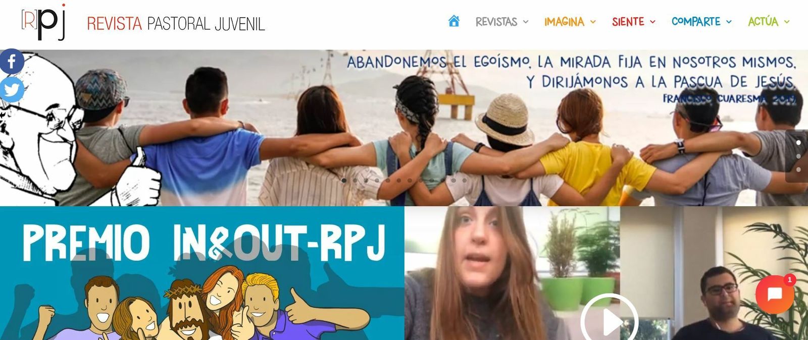 Nueva web de la revista Pastoral Juvenil