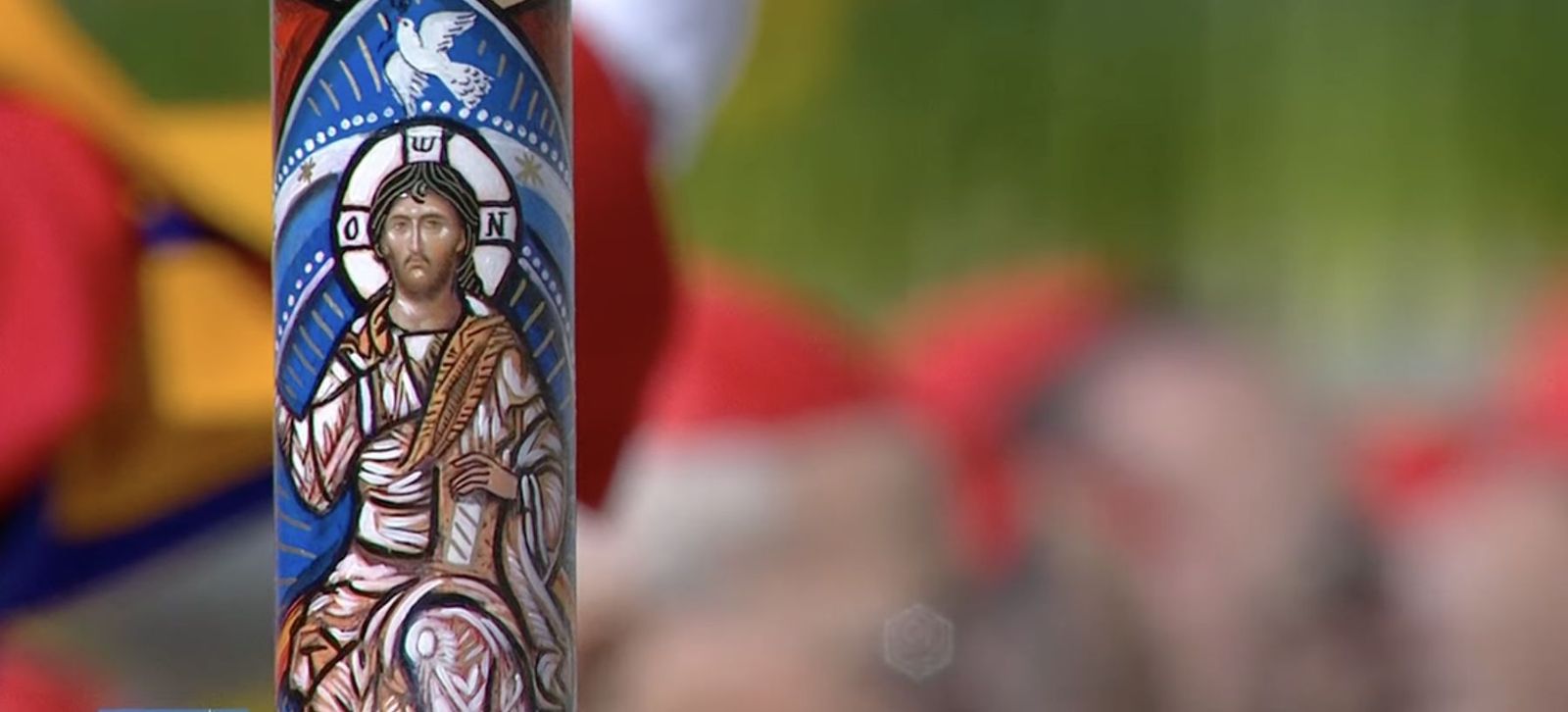 Cirio pascual en San Pedro