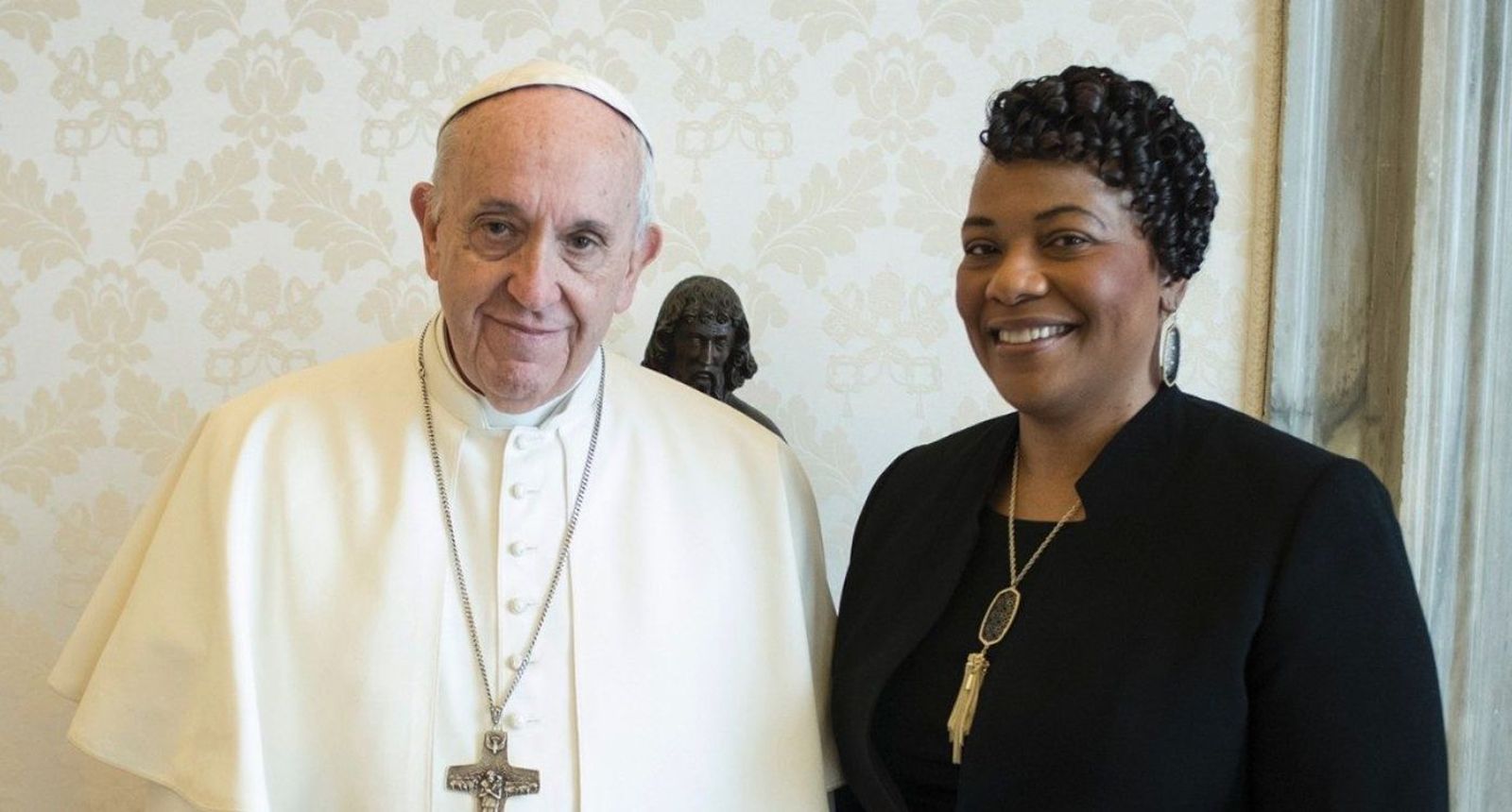 Audiencia del Papa con Bernice Albertine King, hija de Martin Luther King