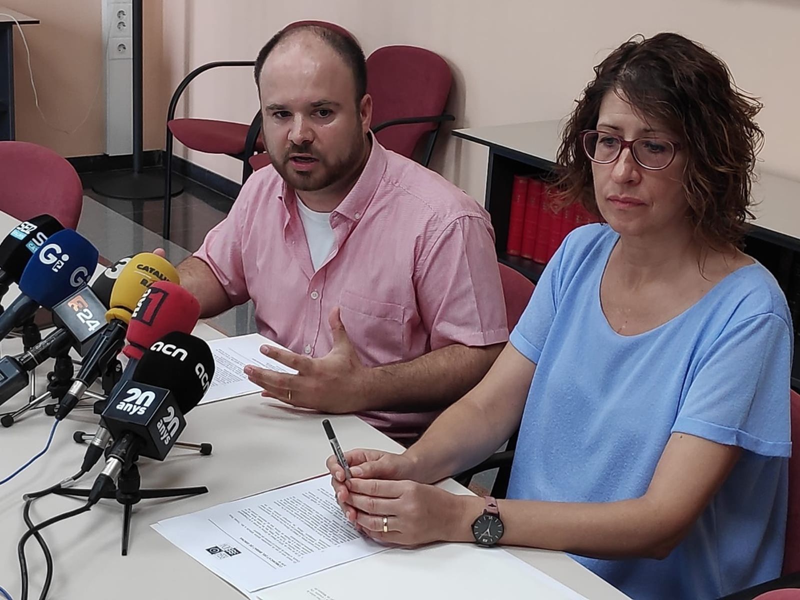 Lectura del comunicado del Obispado de Girona