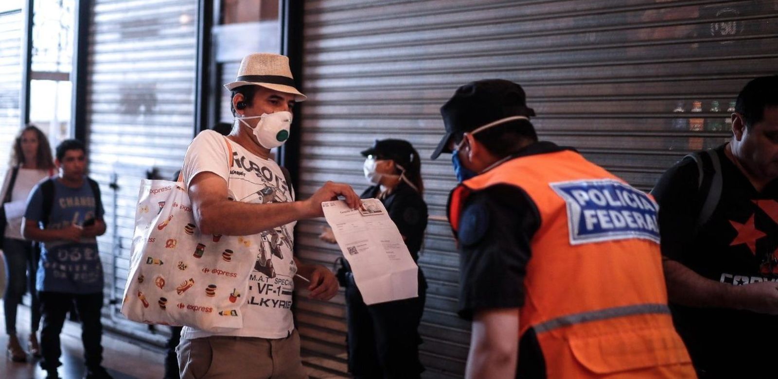 Movimientos restringidos ante la epidemia de coronavirus en Argentina