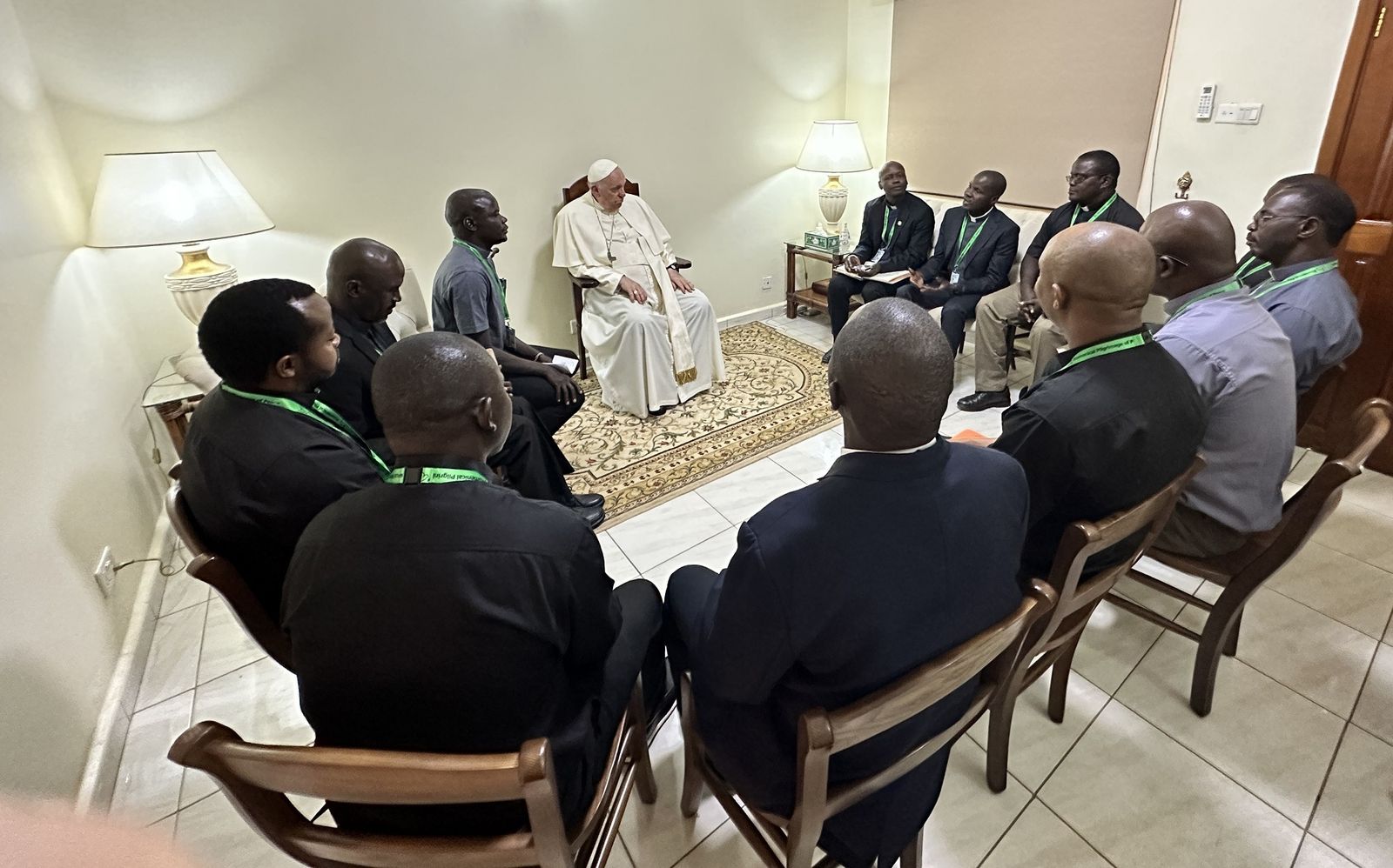 El Papa, con los jesuitas de Congo y Sudán