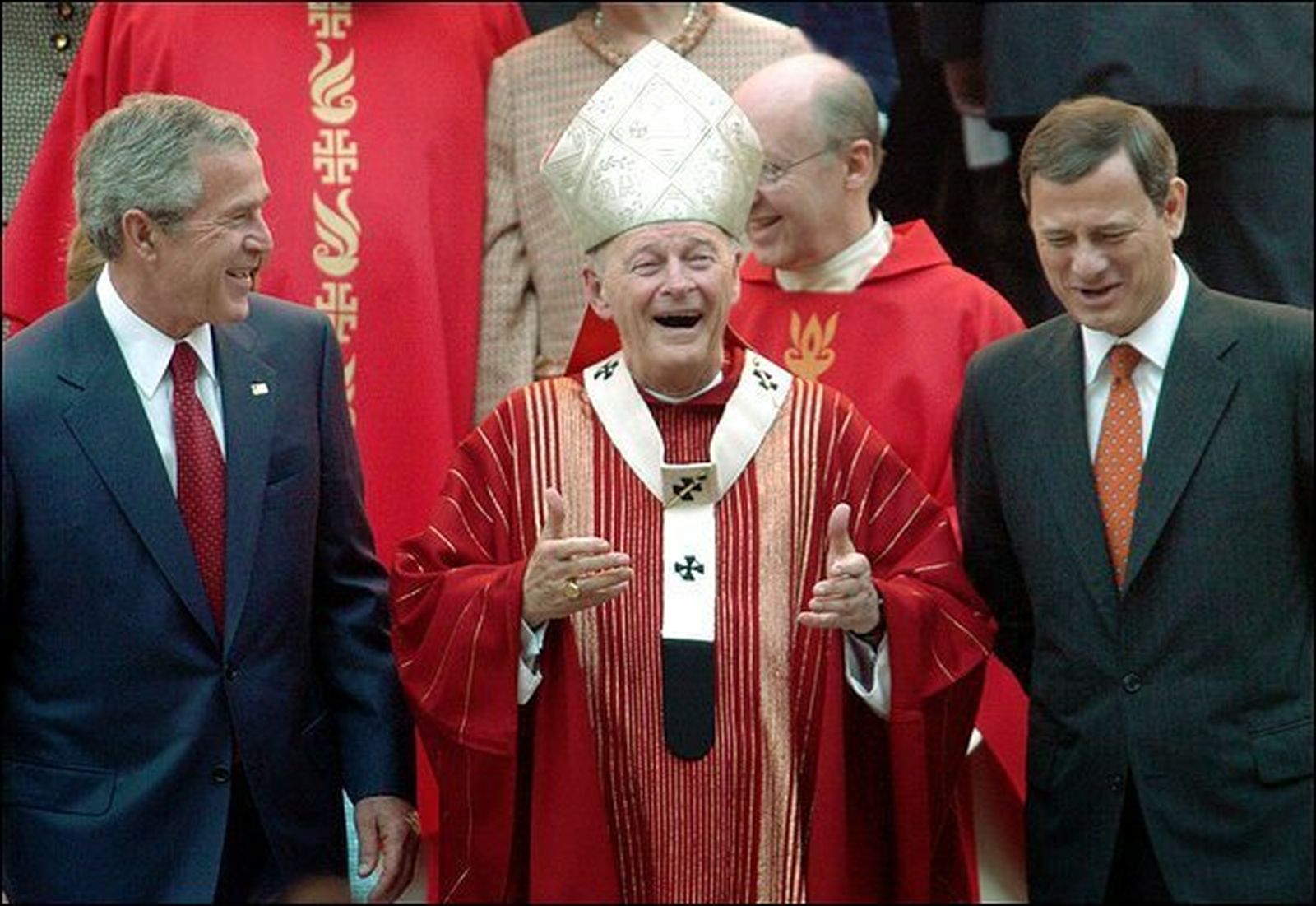 McCarrick, con Bush