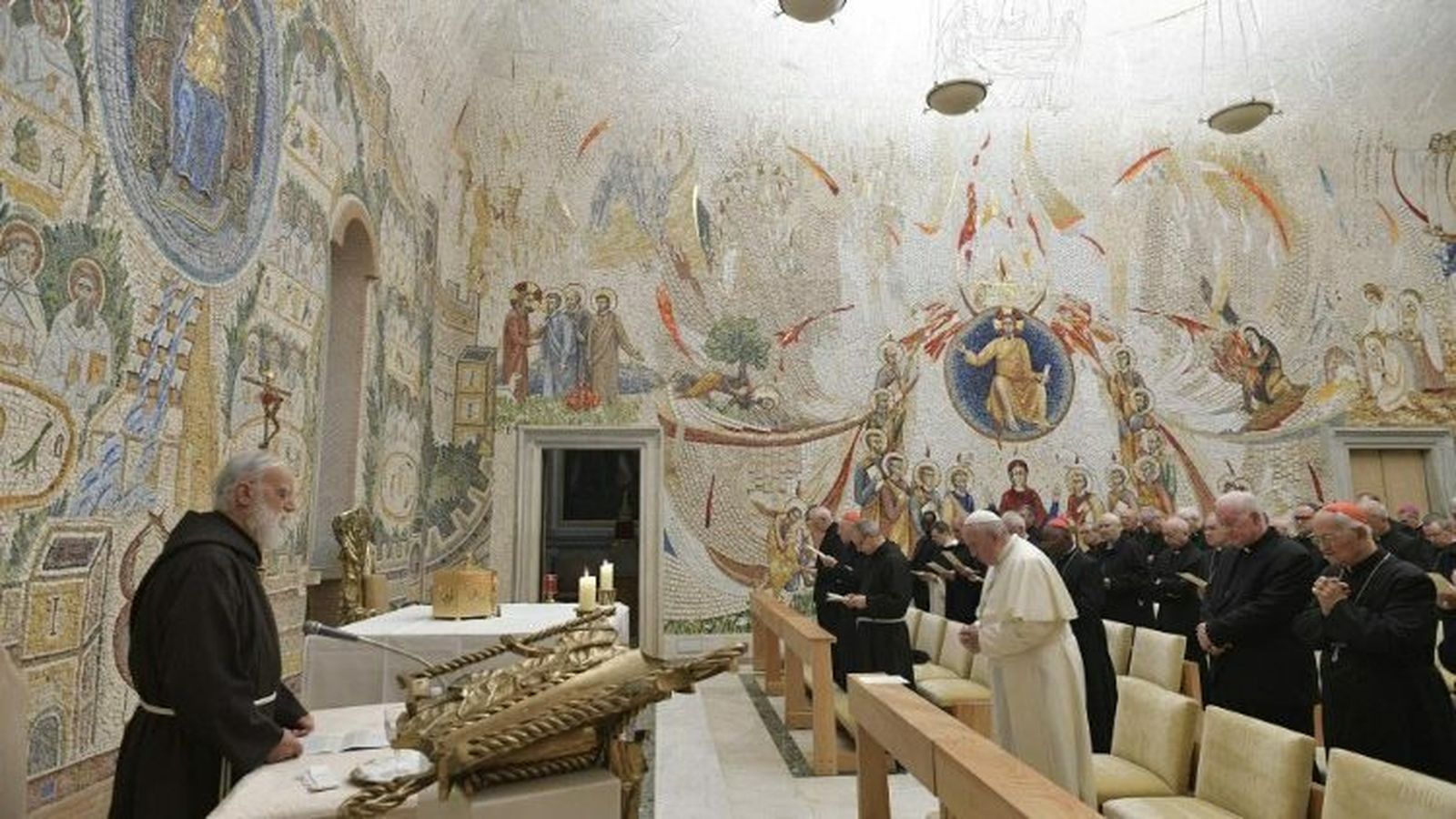 Cantalamessa, con el Papa Francisco