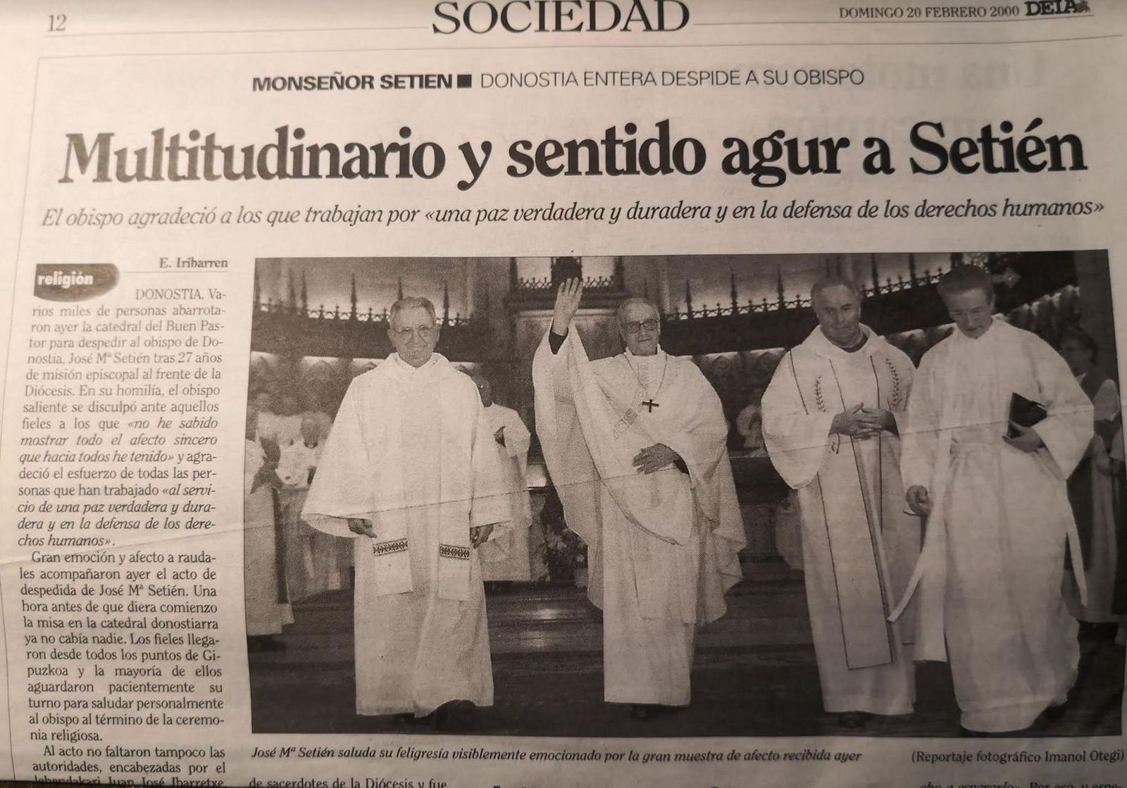 Despedida de Setién