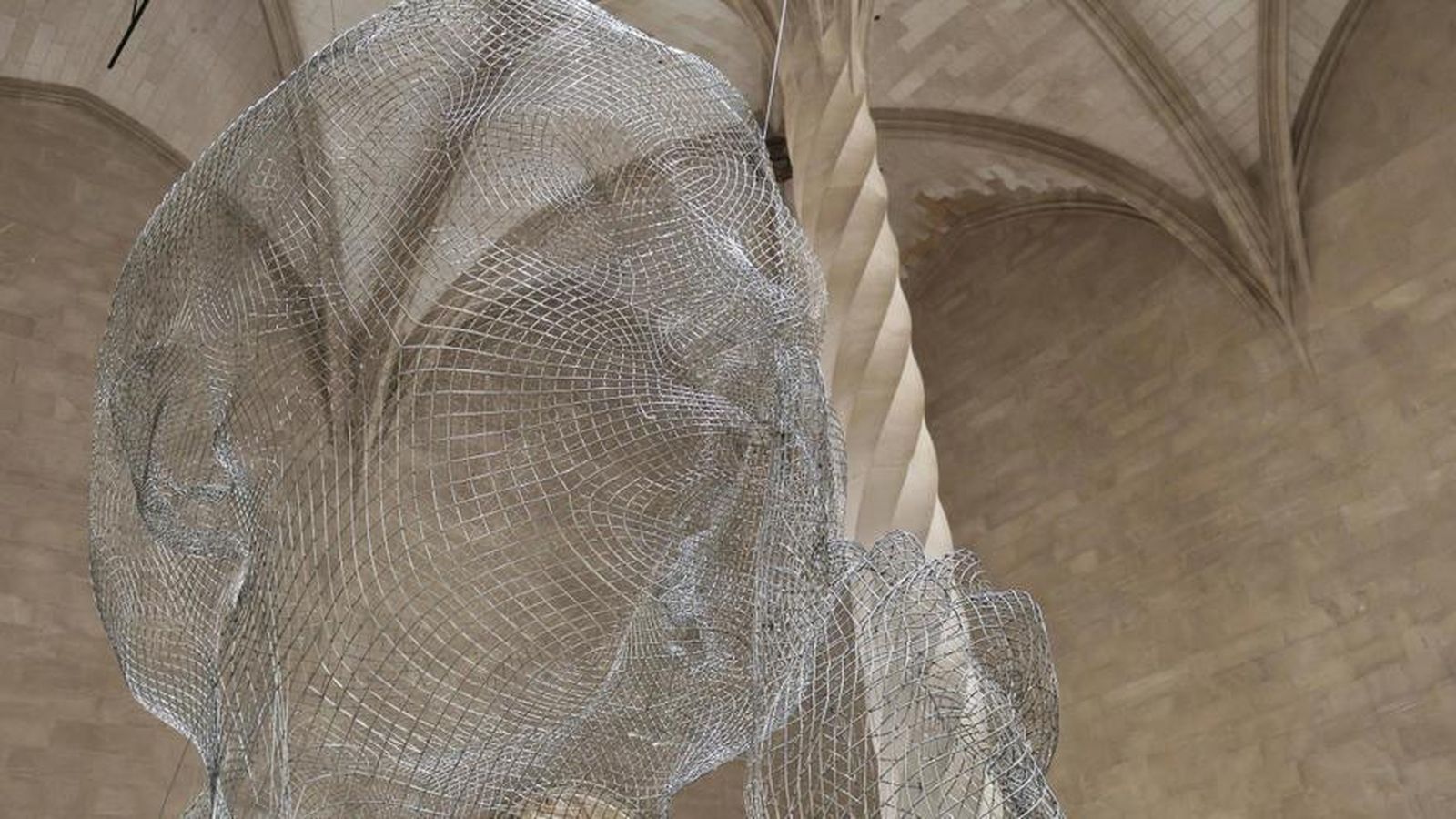 Escultura de Jaume Plensa. Exposición 'Mirall' en la Llotja de Palma