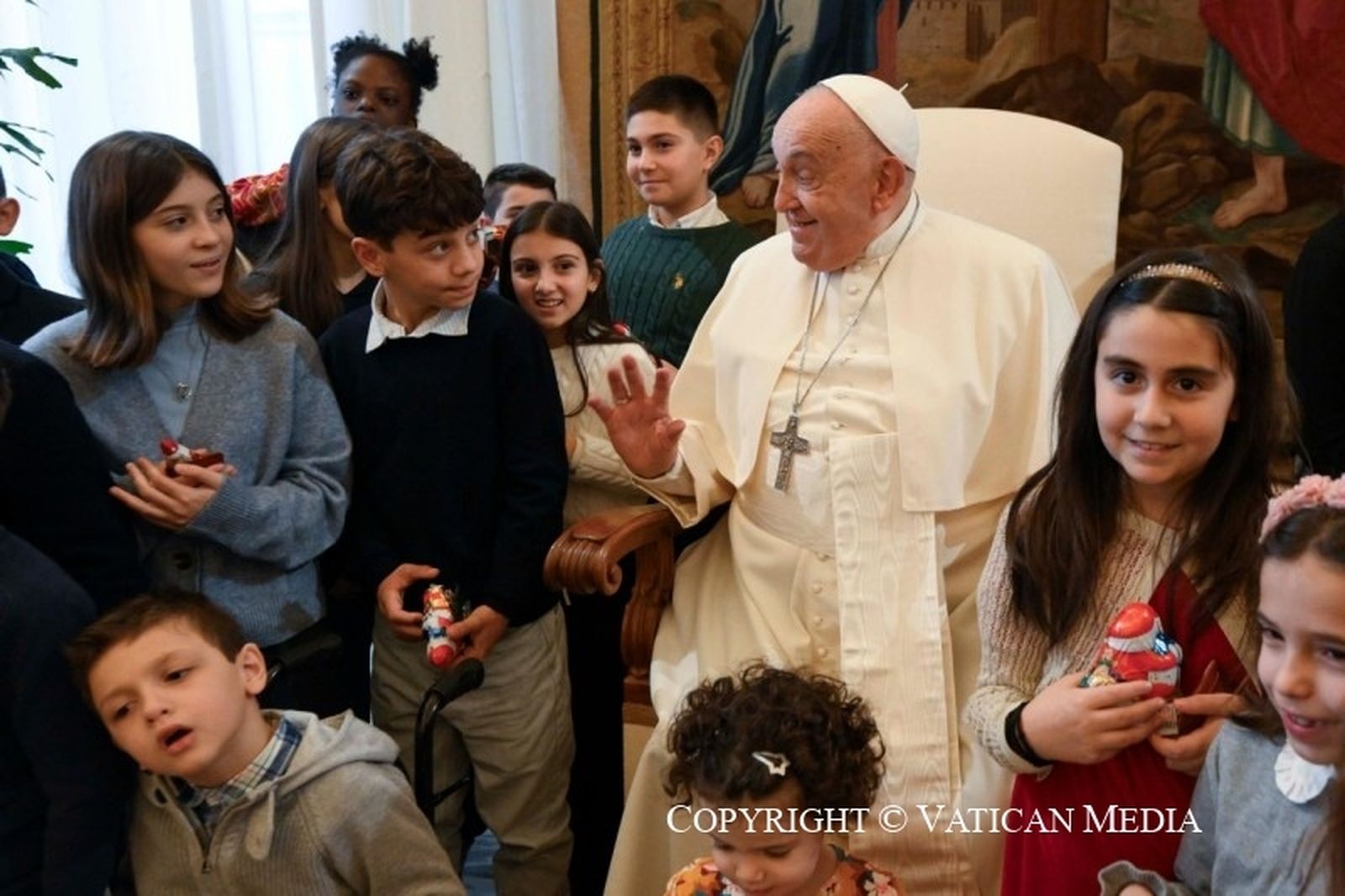 Francisco, con los jóvenes de la Acción Católica italiana