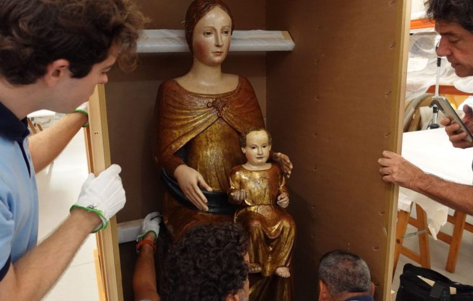 Talla gótica de la Virgen de la Merced