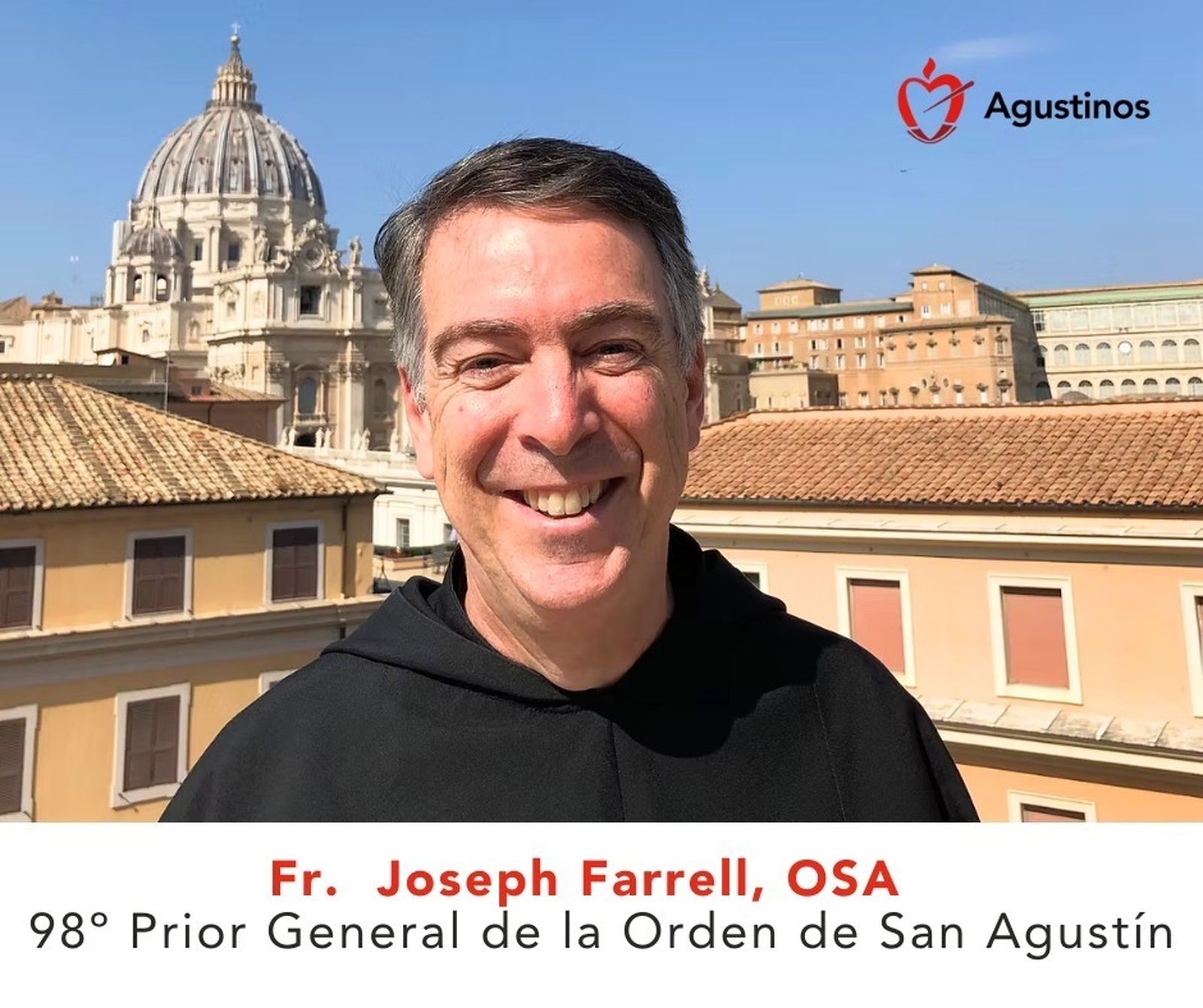 Joseph Farrell, nuevo prior general de los agustinos