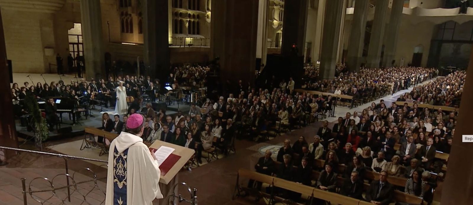 David Abadías, durante su homilía