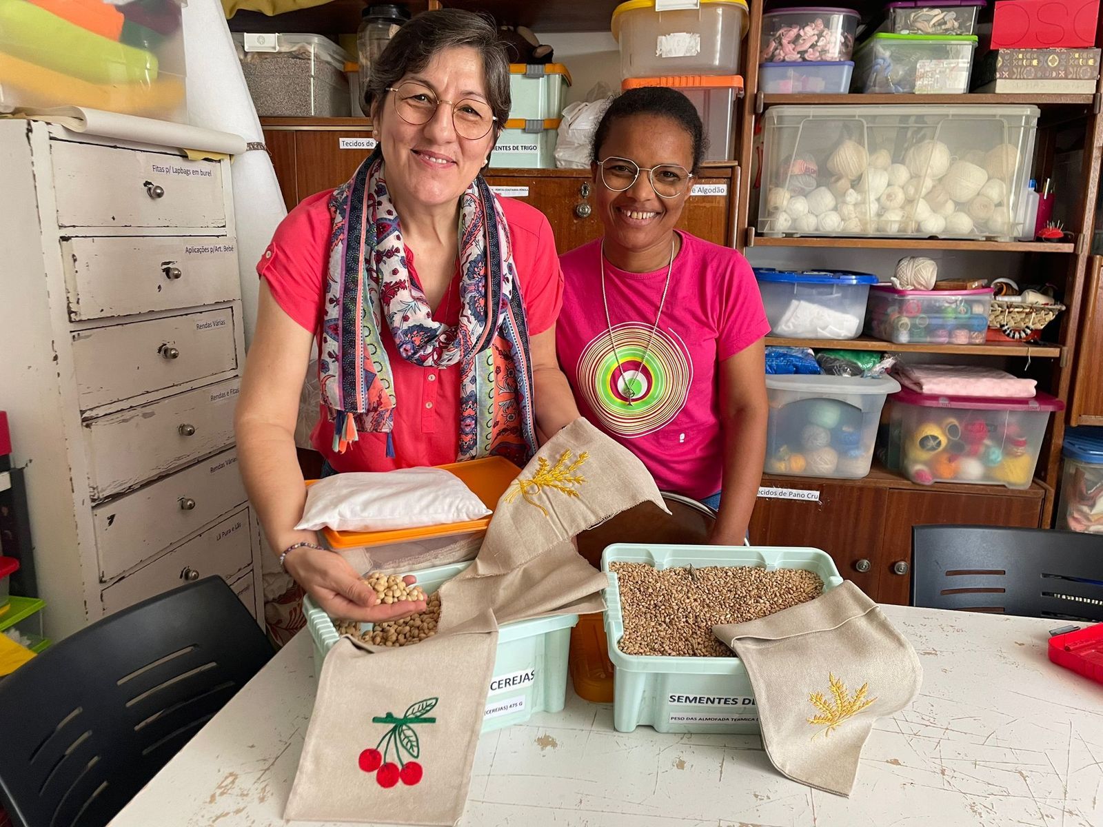 Una de las salas de costura de Micaela