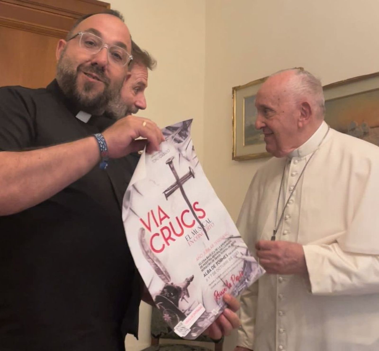 Toño Casado con el papa Francisco