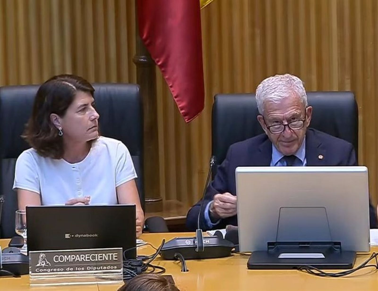Ana Abril y Manuel Bretón. Comparecencia en la Comisión de Trabajo y Migración en el Congreso de los Diputados