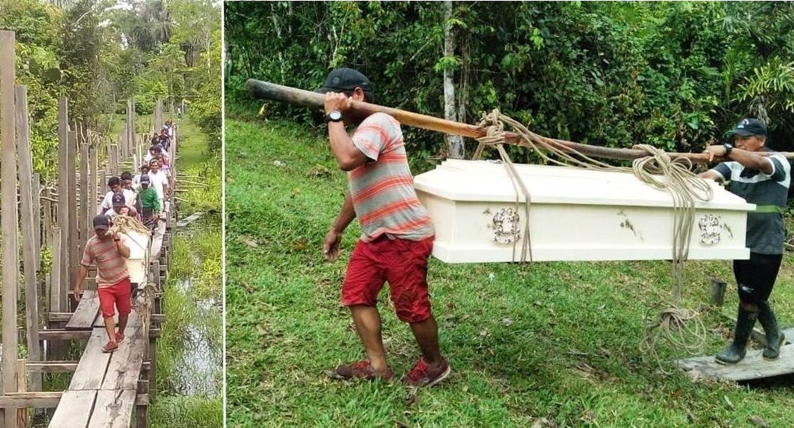 Entierro en plena selva