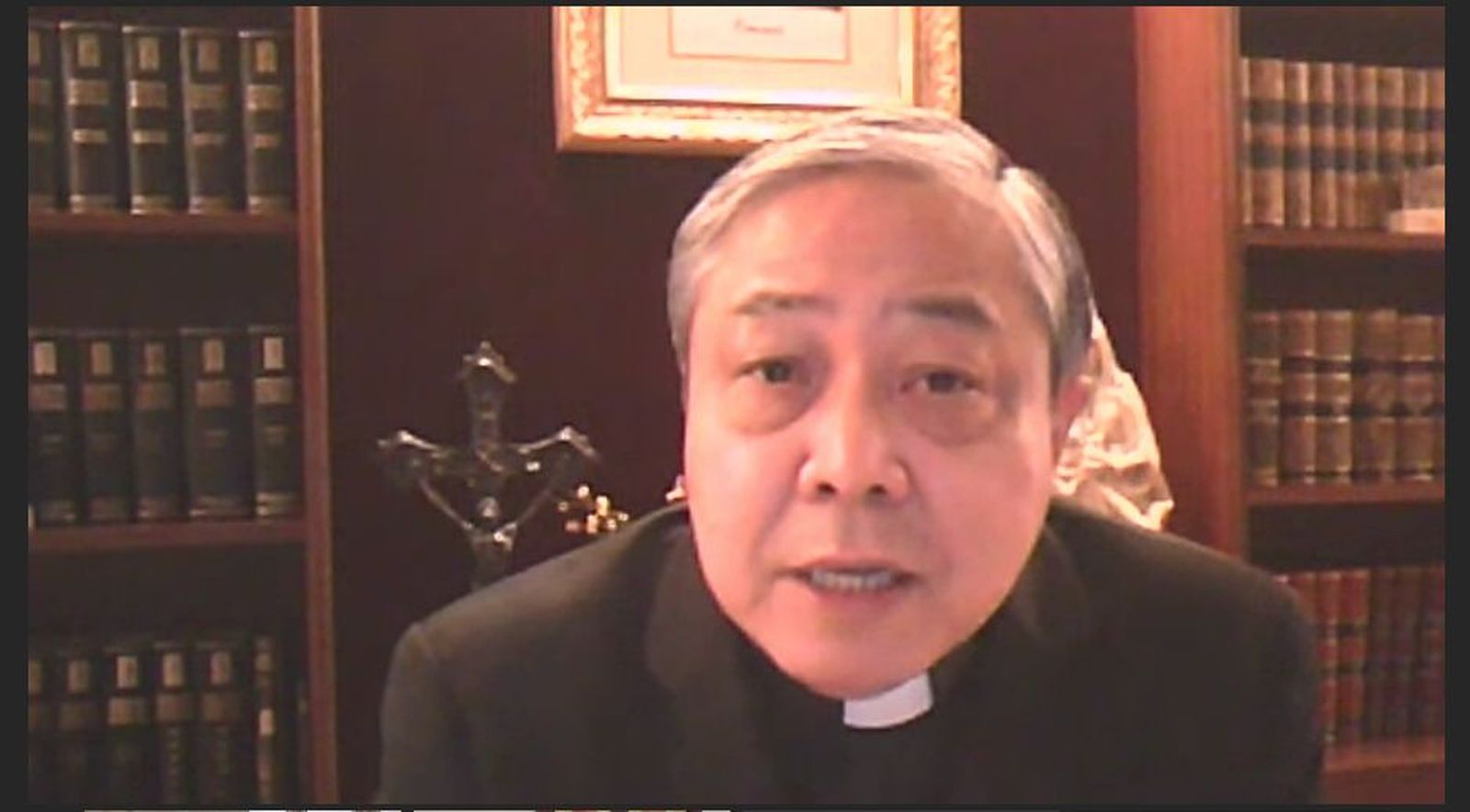 El Nuncio, durante su intervención