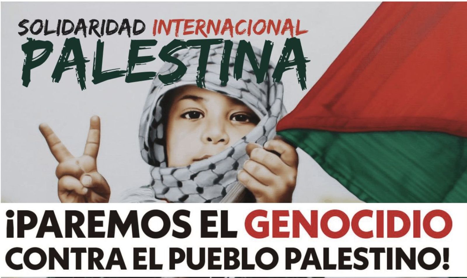 Parar genocidio en Palestina