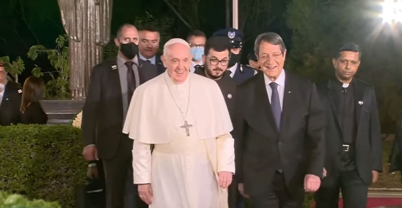 Papa y presidente de Chipre