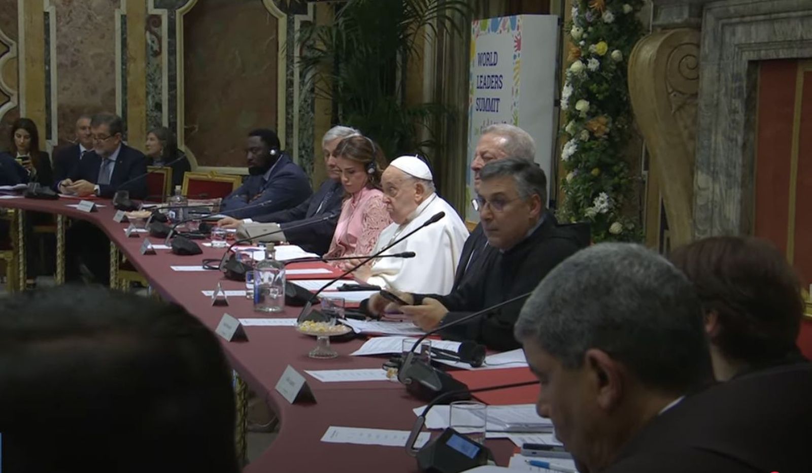 Francisco, durante la Cumbre sobre la Infancia
