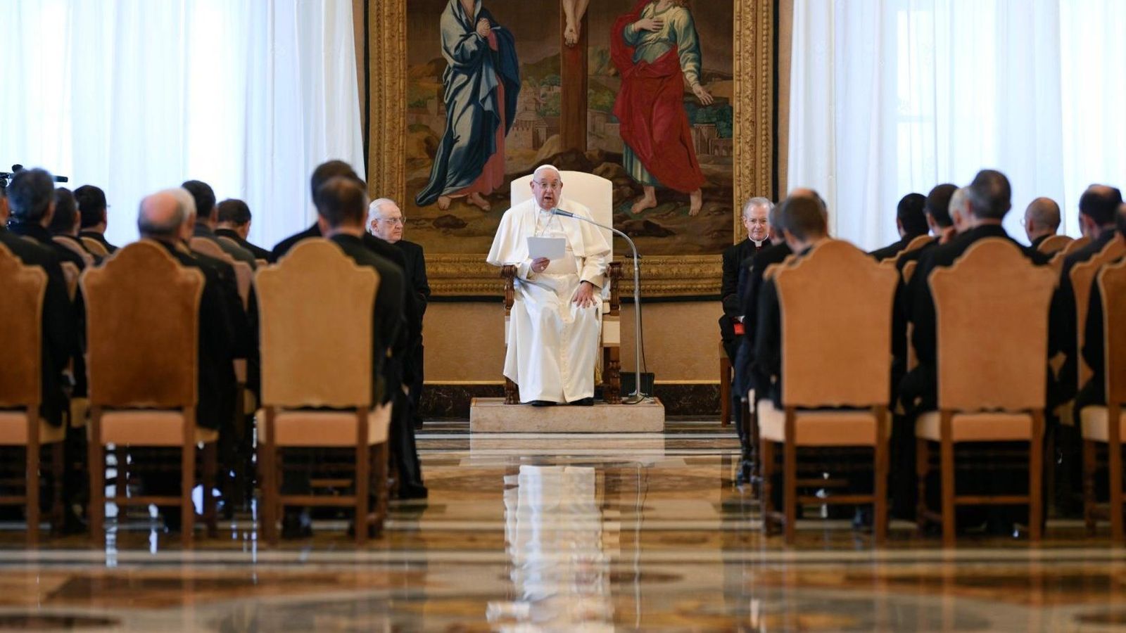 Francisco, durante la audiencia