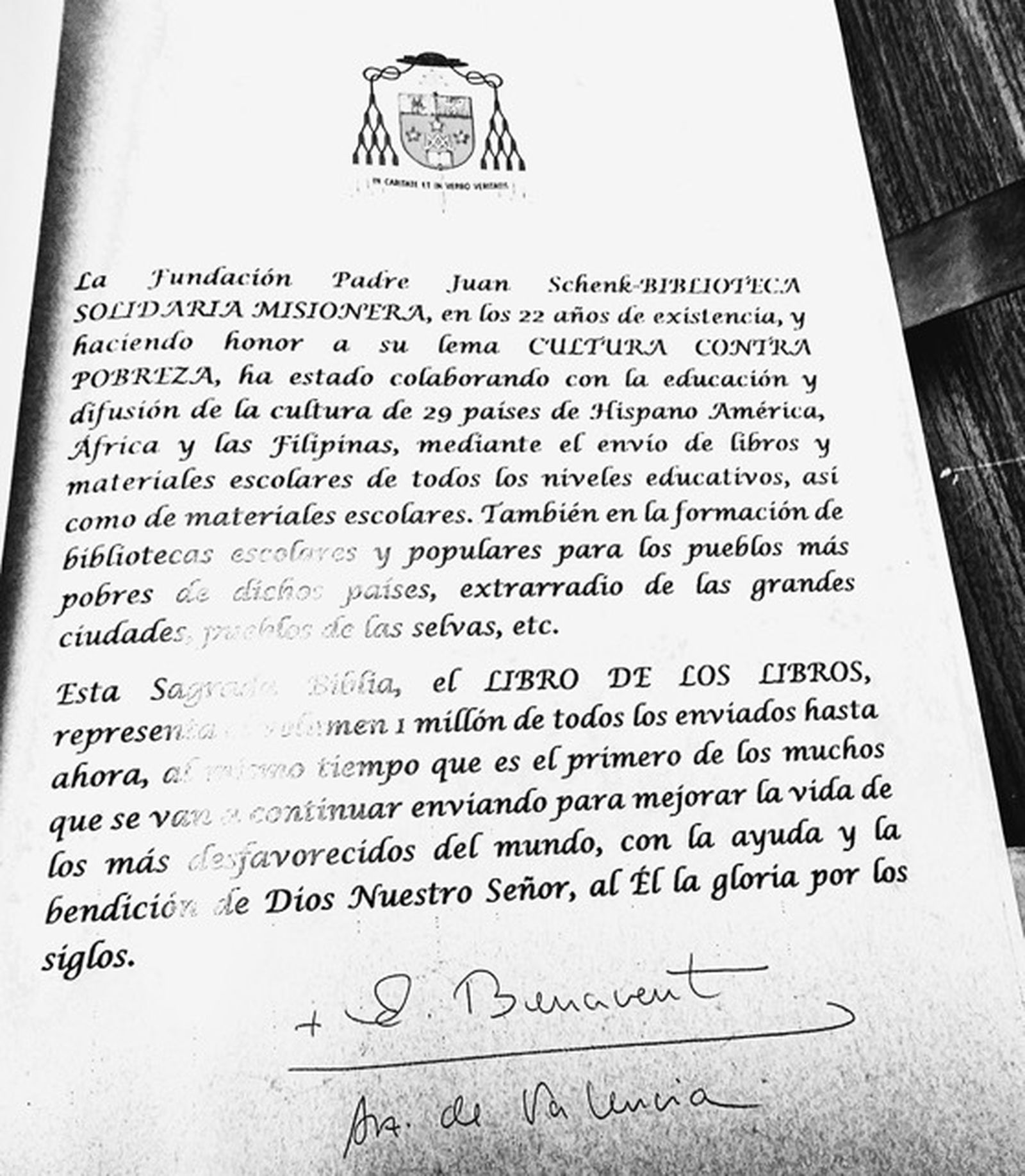 Firma del arzobispo
