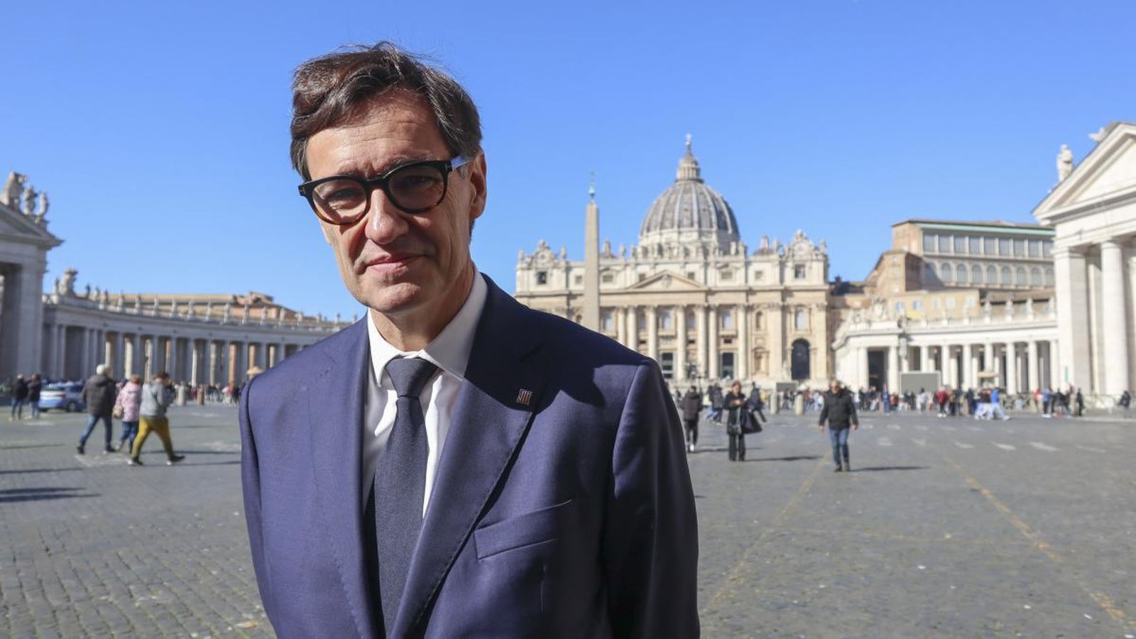 Salvador Illa, en el Vaticano