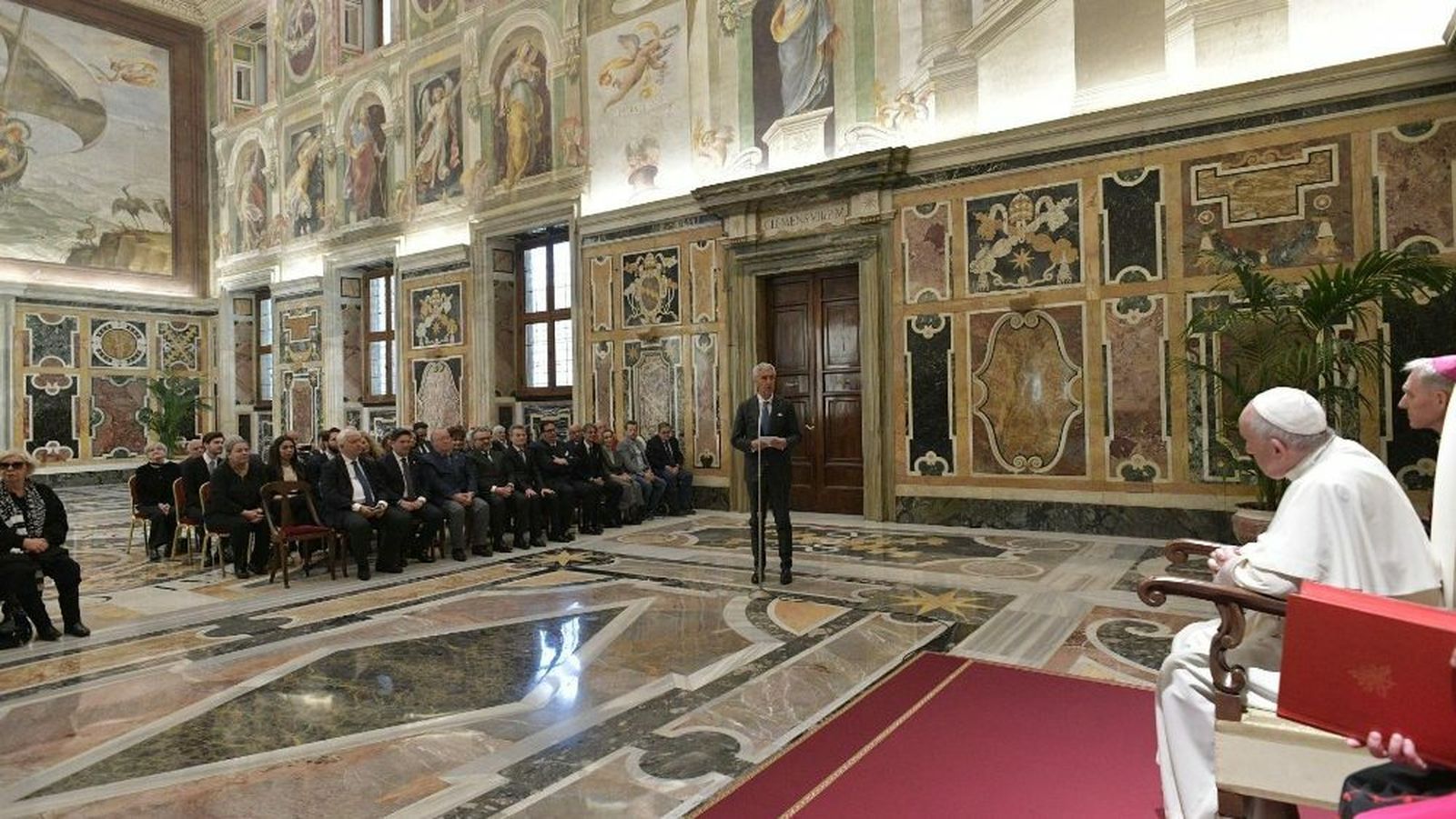 Audiencia a los miembros de la Liga Nacional Italiana de Aficionado