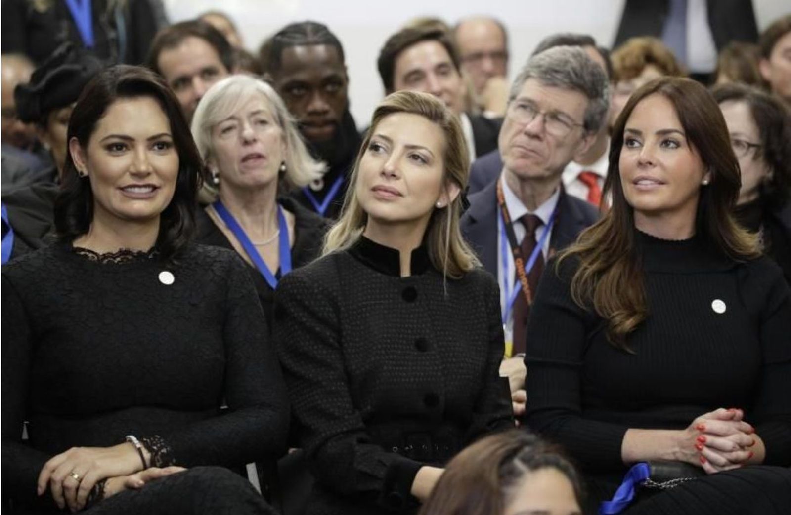 Las Primeras Damas en el acto del Papa
