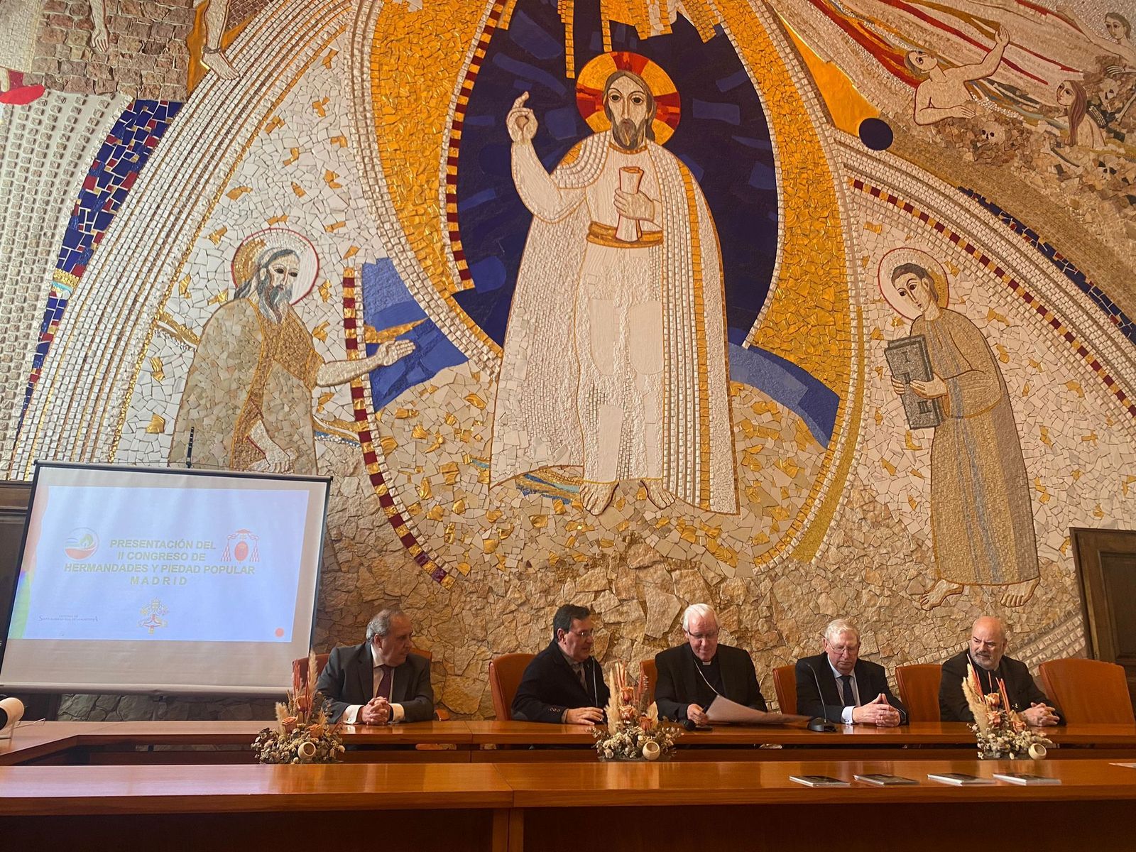 Saiz Meneses, en la sala capitular de La Almudena
