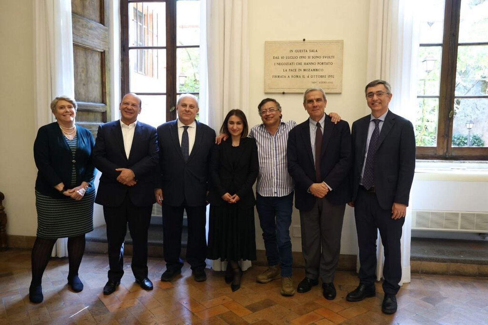 Gustavo Petro visita Sant'Egidio en Roma