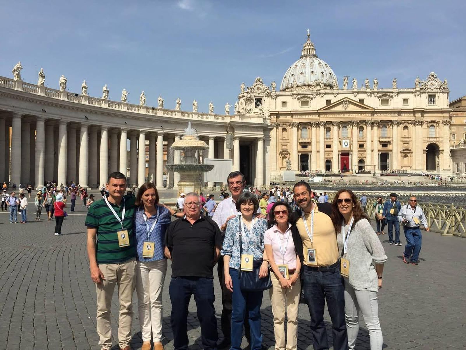 Diáconos permanentes y sus familias, en Roma