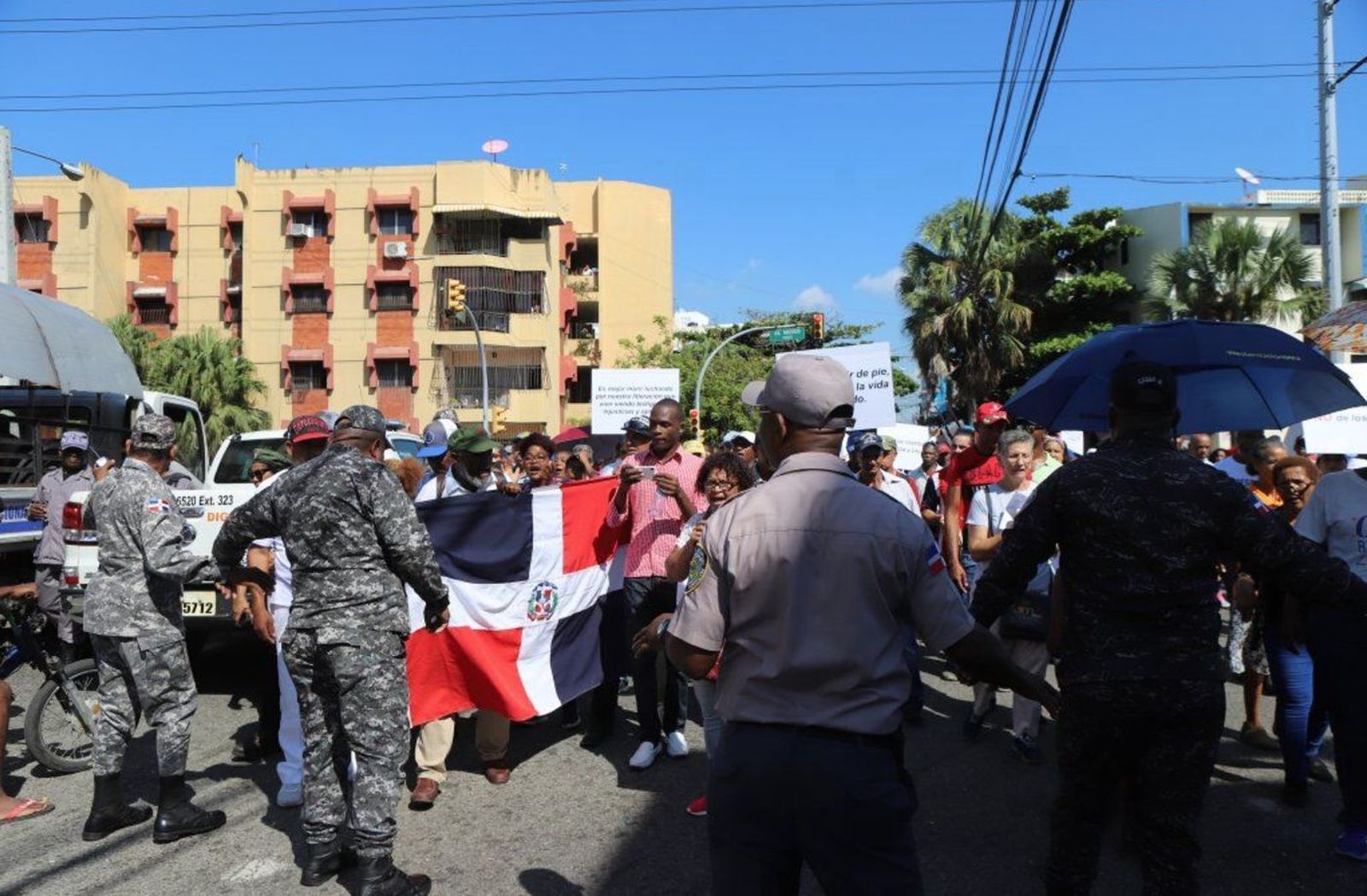 Otra imagen de la marcha campesina en R. Dominicana
