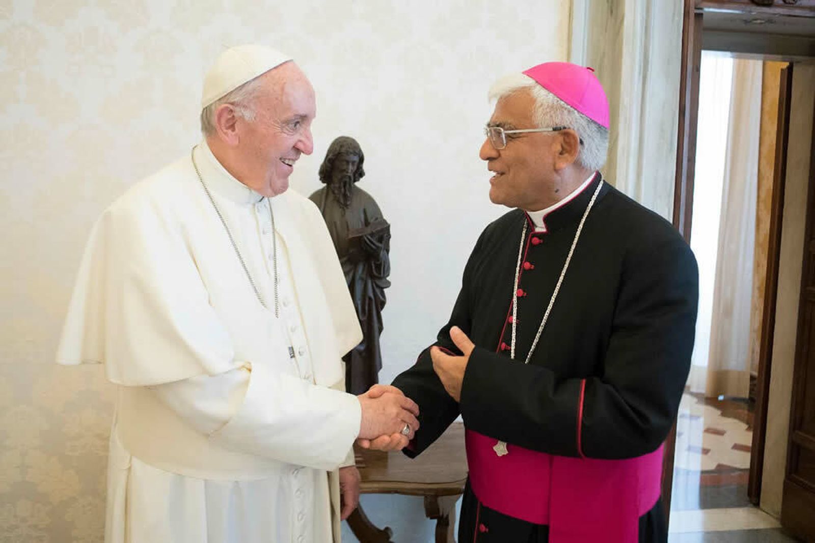 Francisco y Mons. Cabrejos. ayer viernes