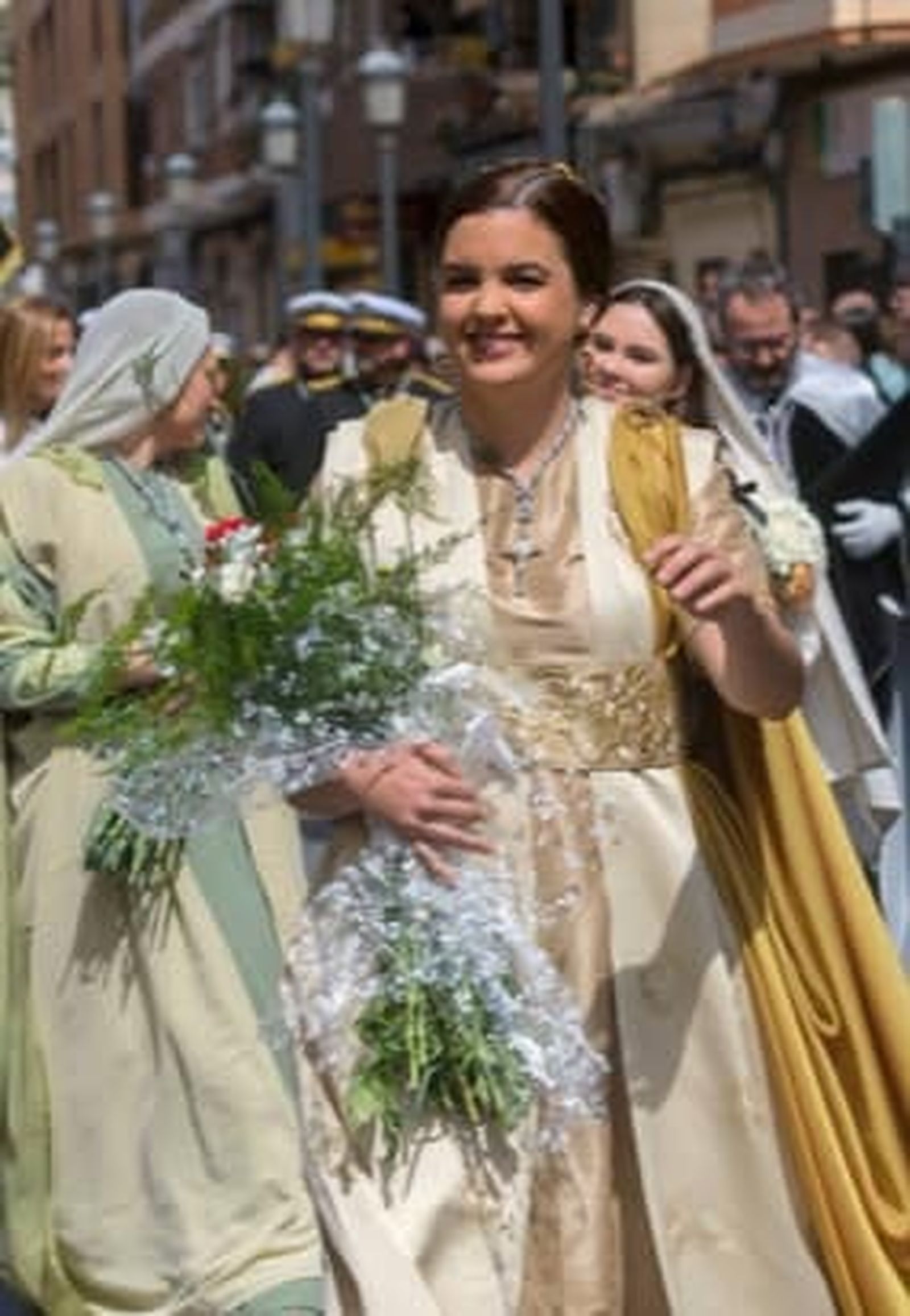 Sandra Gómez, de figura bíblica en las procesiones de la Semana Santa Marinera.