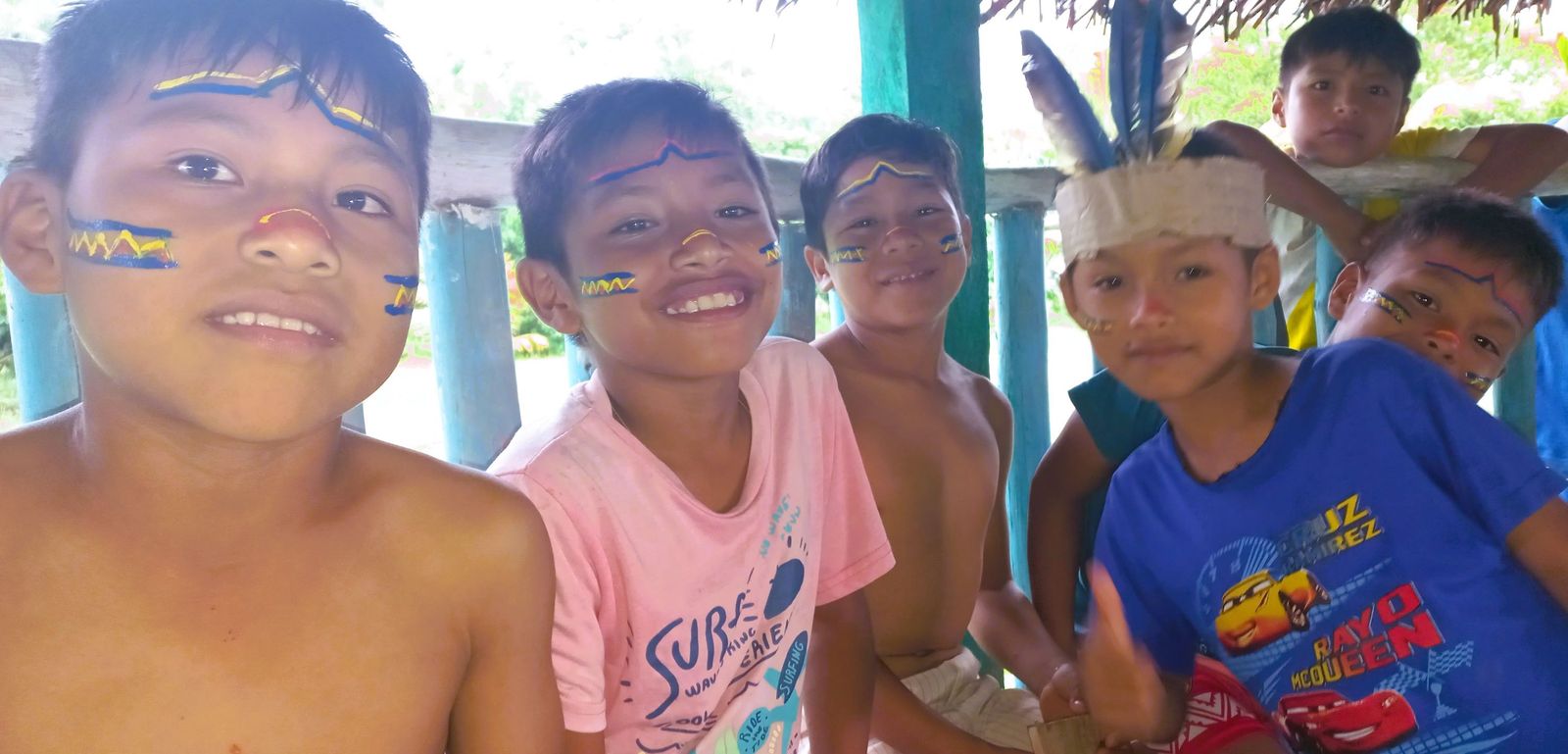 Niños yagua en Breo