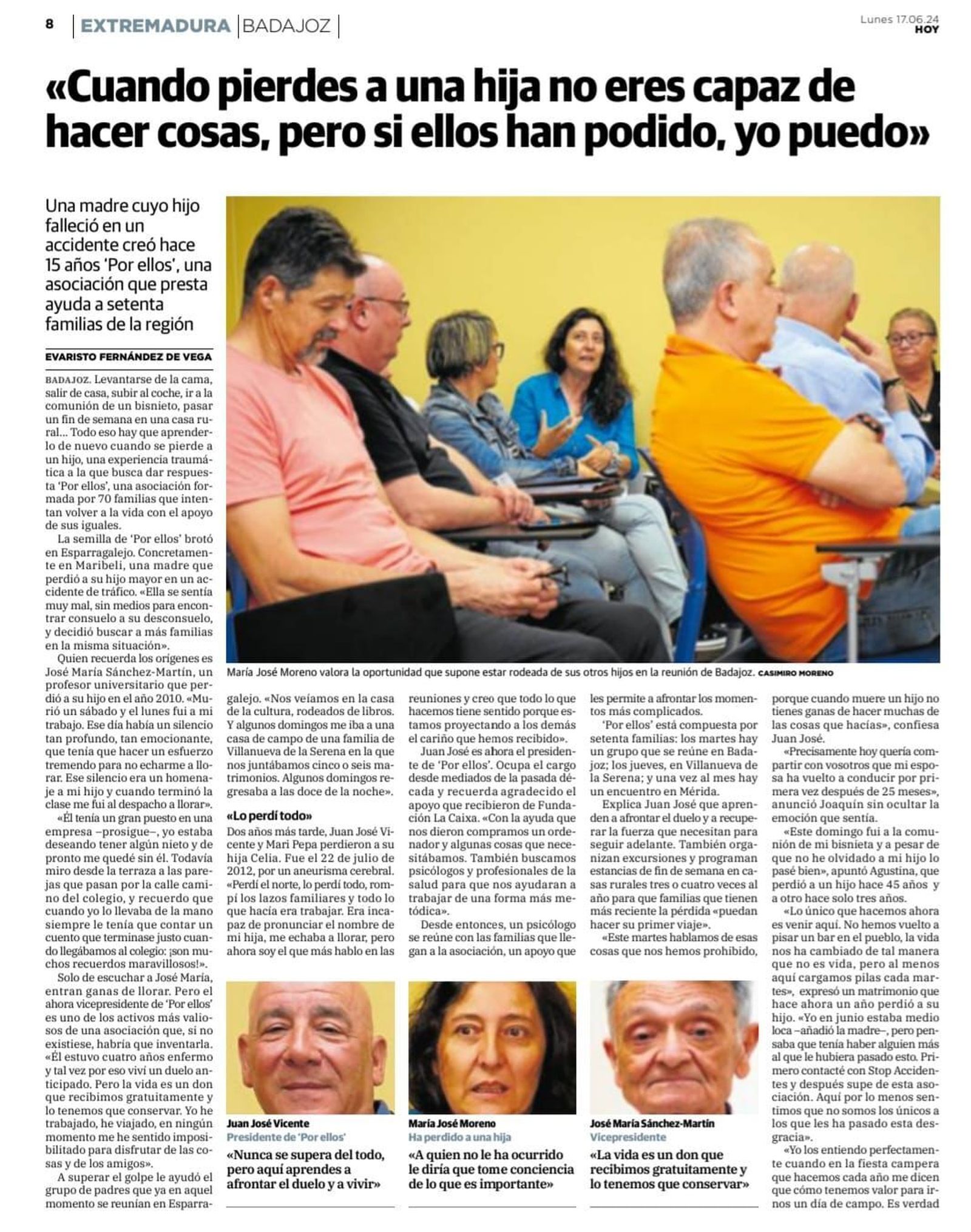 "El amor para el dolor" Por Ellos  y el periodista Evaristo.