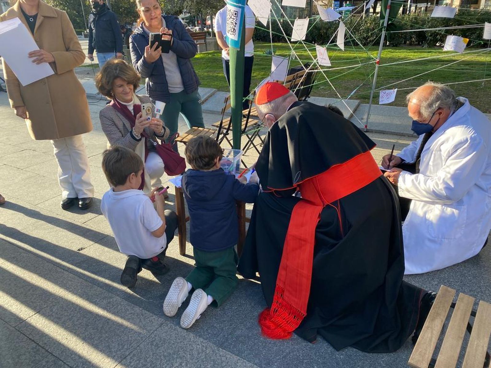 Osoro, con los niños por la paz