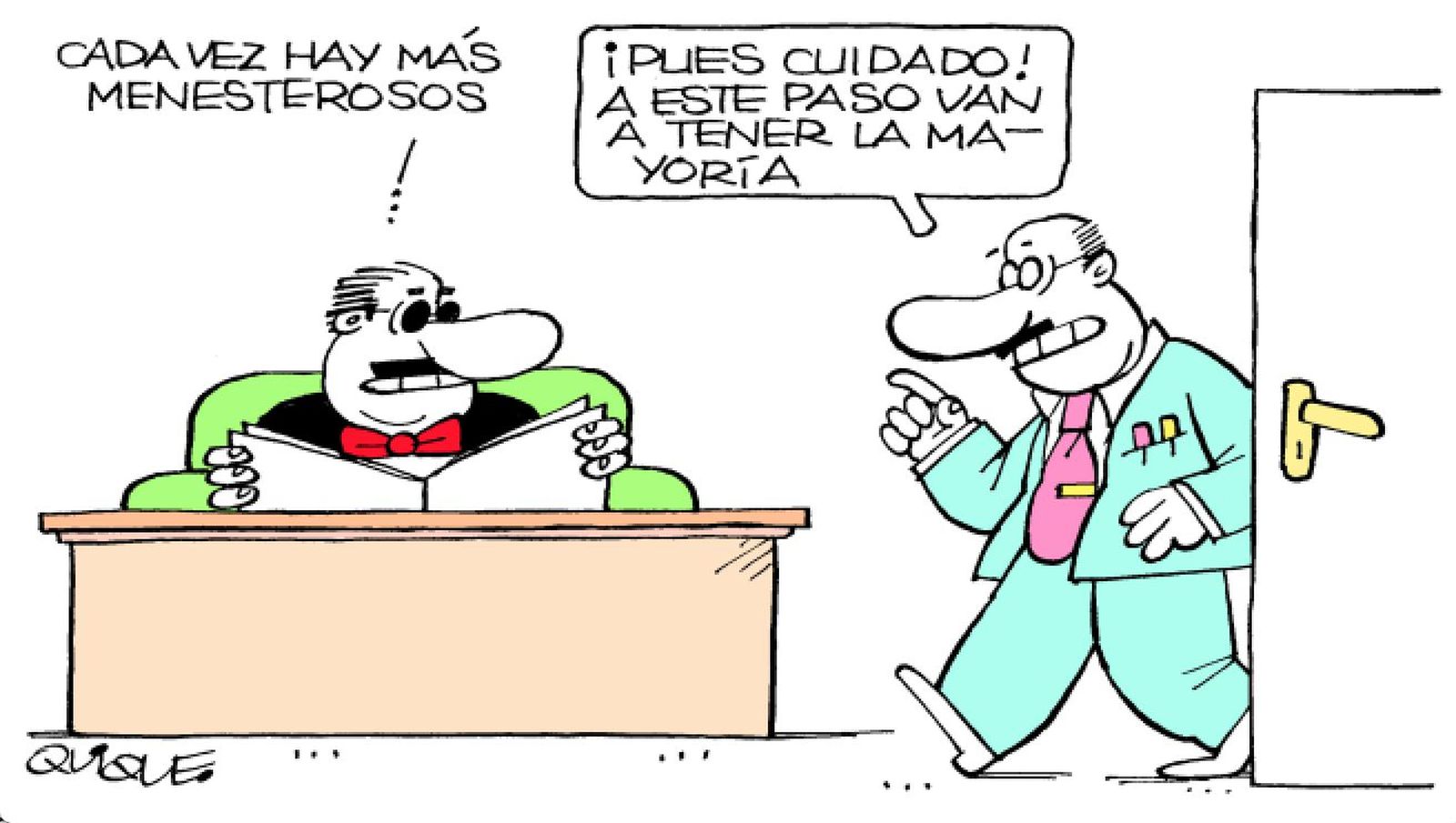 Cada vez hay más menestorosos