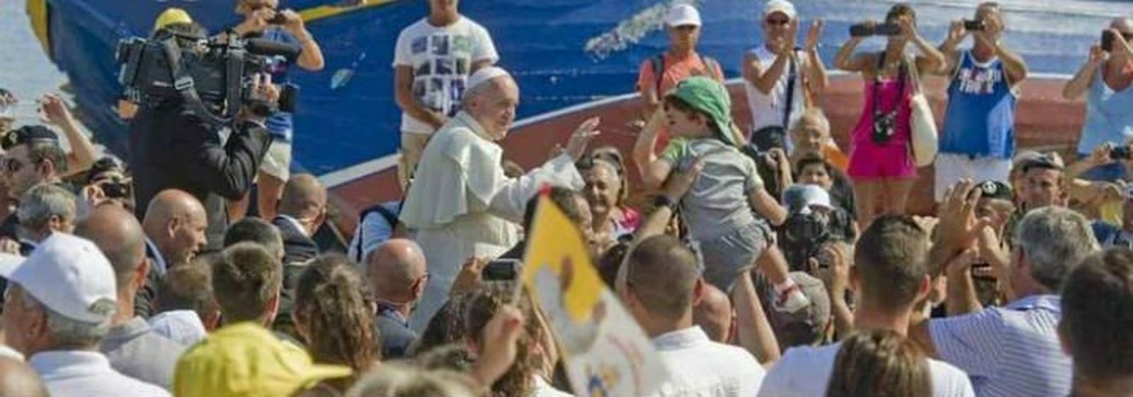 Francisco, en Lampedusa