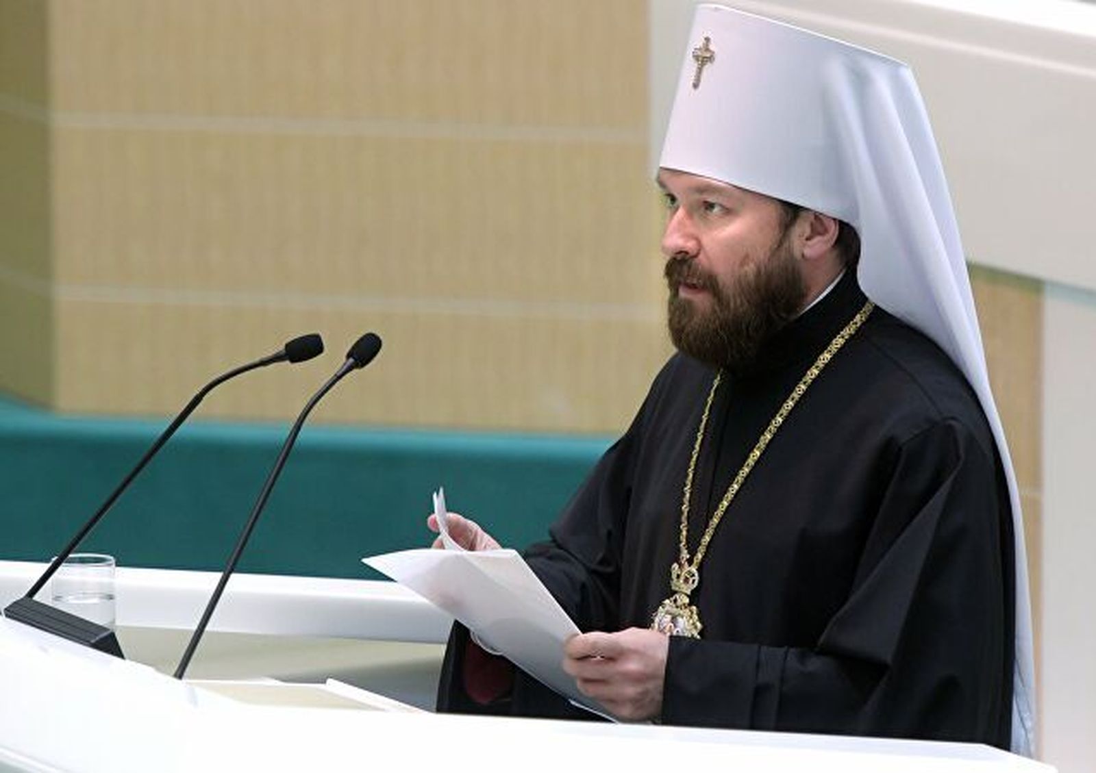 Hilarión de Volokolamsk, presidente del Departamento de Relaciones Eclesiásticas Exteriores del Patriarcado de Moscú