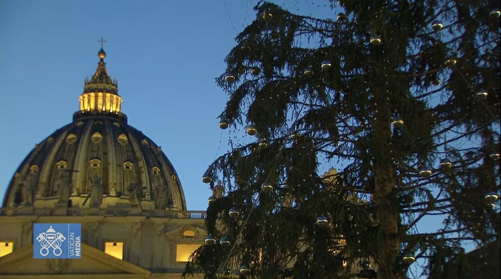 El árbol de Navidad, en San Pedro