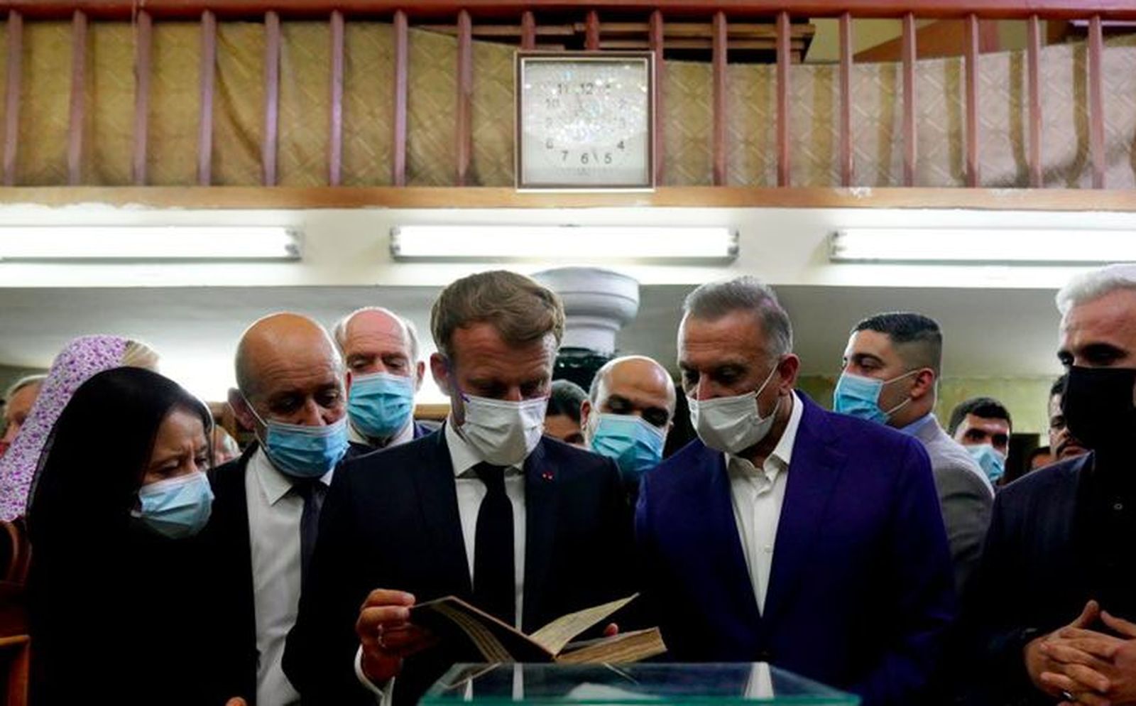 Emmanuel Macron, en Mosul