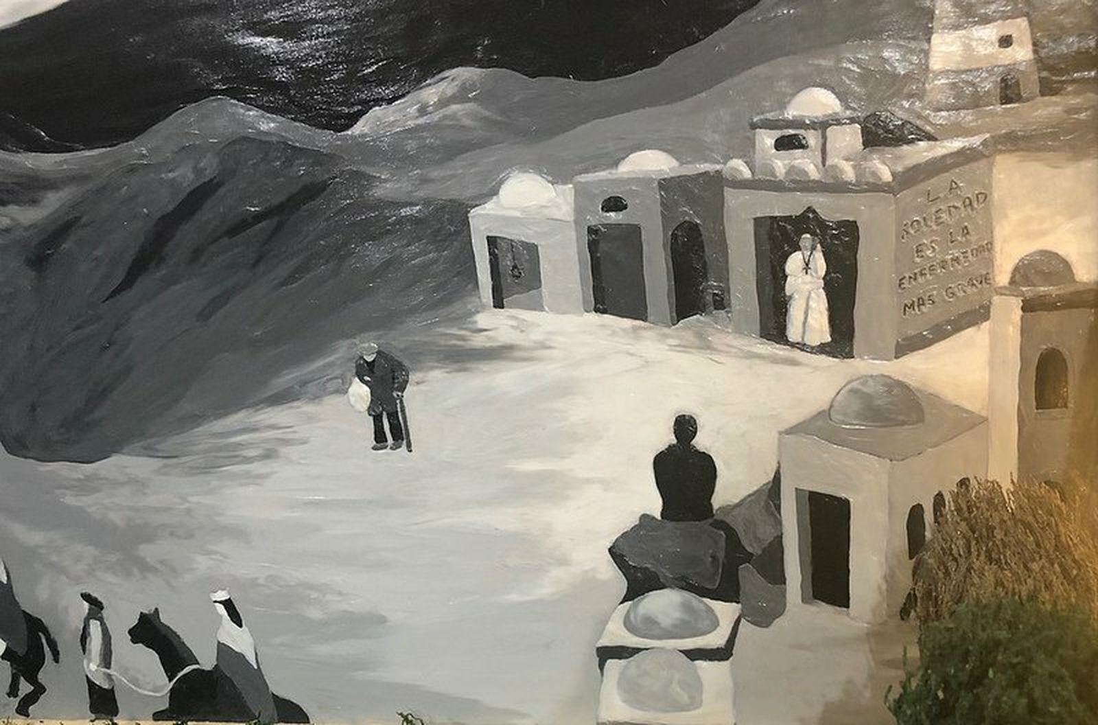 Papa en el belén de Mensajeros