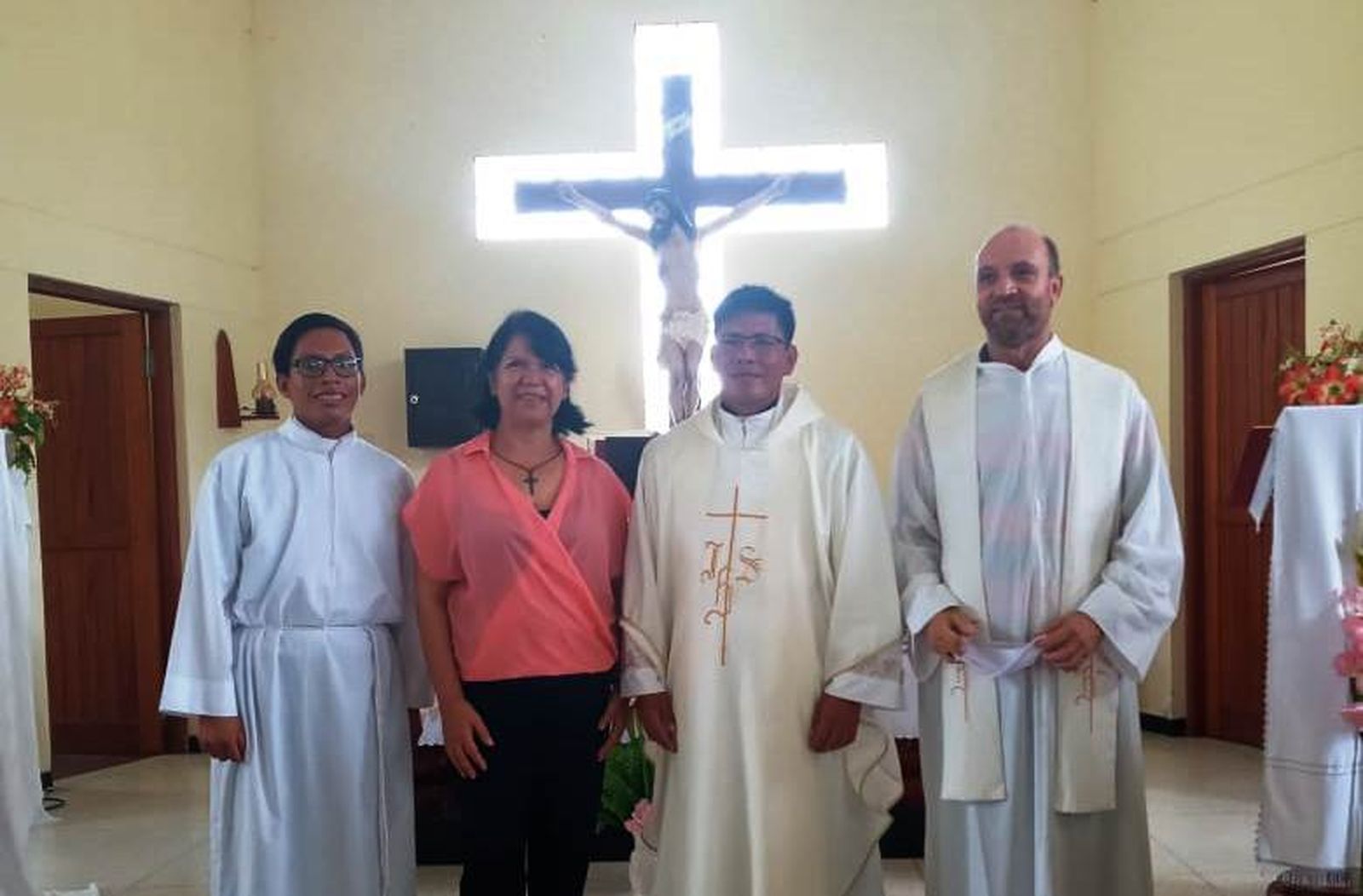 Con el equipo misionero de Aucayo